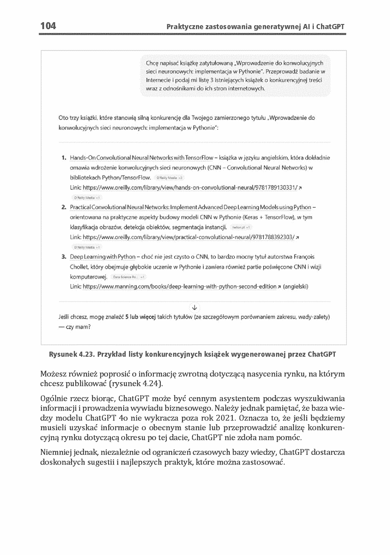 Fragment „Praktyczne zastosowania generatywnej AI i ChatGPT. Wykorzystaj potencjał inżynierii promptów z technologiami OpenAI dla zwiększenia produktywności i kreatywności. Wydanie II” — strona 30 z 30