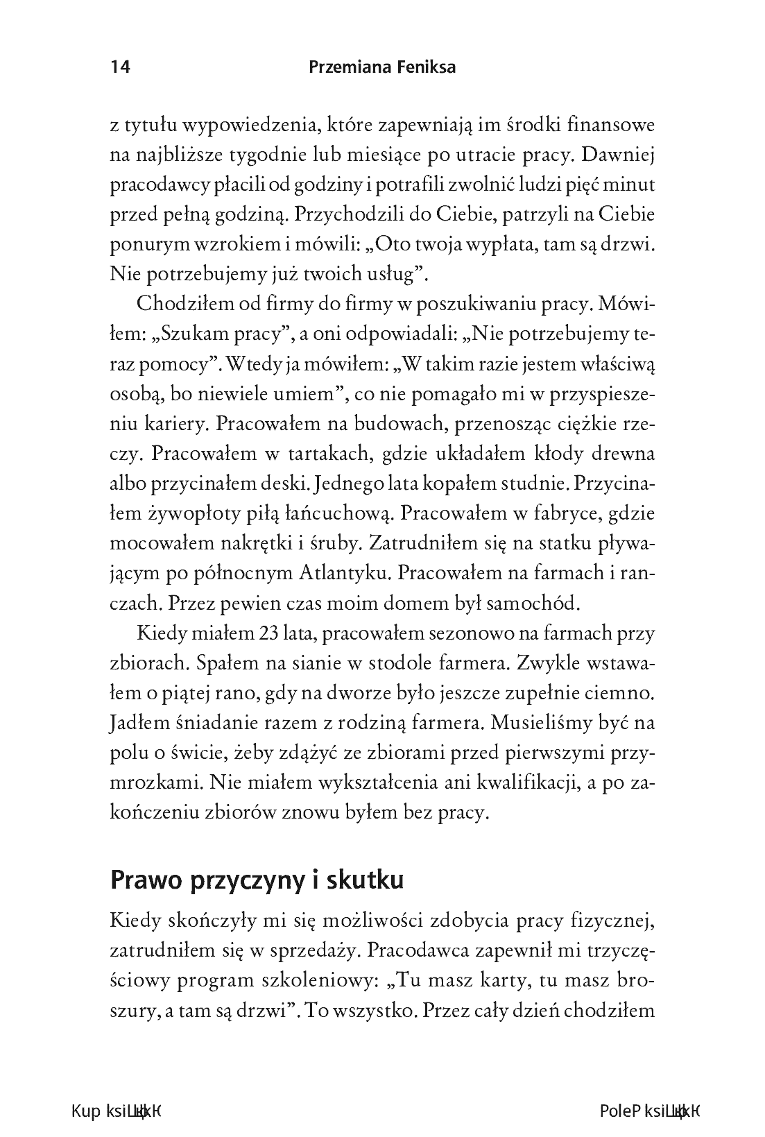 Fragment „Przemiana Feniksa. 12 cech ludzi sukcesu, które pomogą Ci się odrodzić i ruszyć do przodu w pracy i życiu prywatnym” — strona 6 z 26