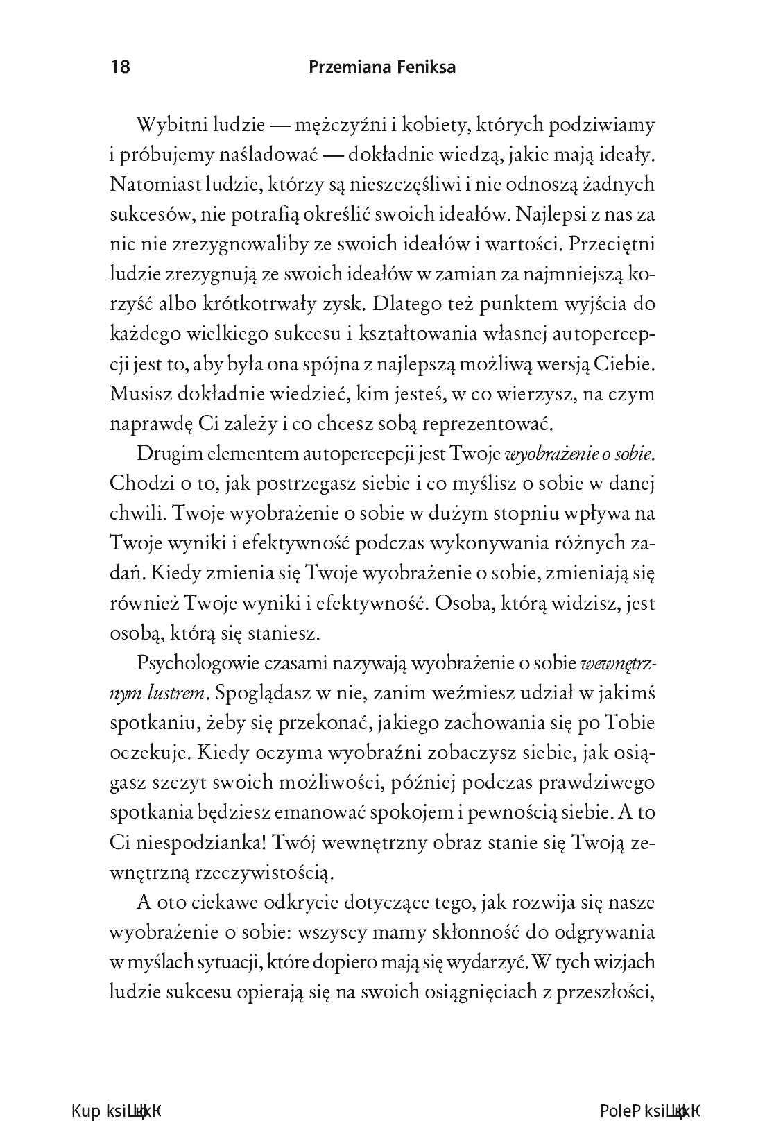 Fragment „Przemiana Feniksa. 12 cech ludzi sukcesu, które pomogą Ci się odrodzić i ruszyć do przodu w pracy i życiu prywatnym” — strona 10 z 26