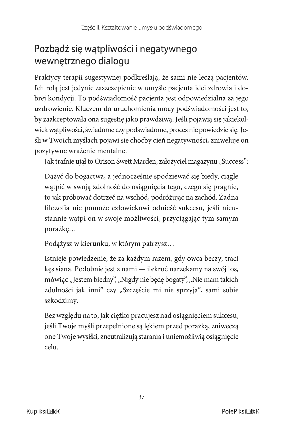 Fragment „Przebudzona potęga podświadomości. Sztuka afirmacji i techniki zmiany” — strona 15 z 30