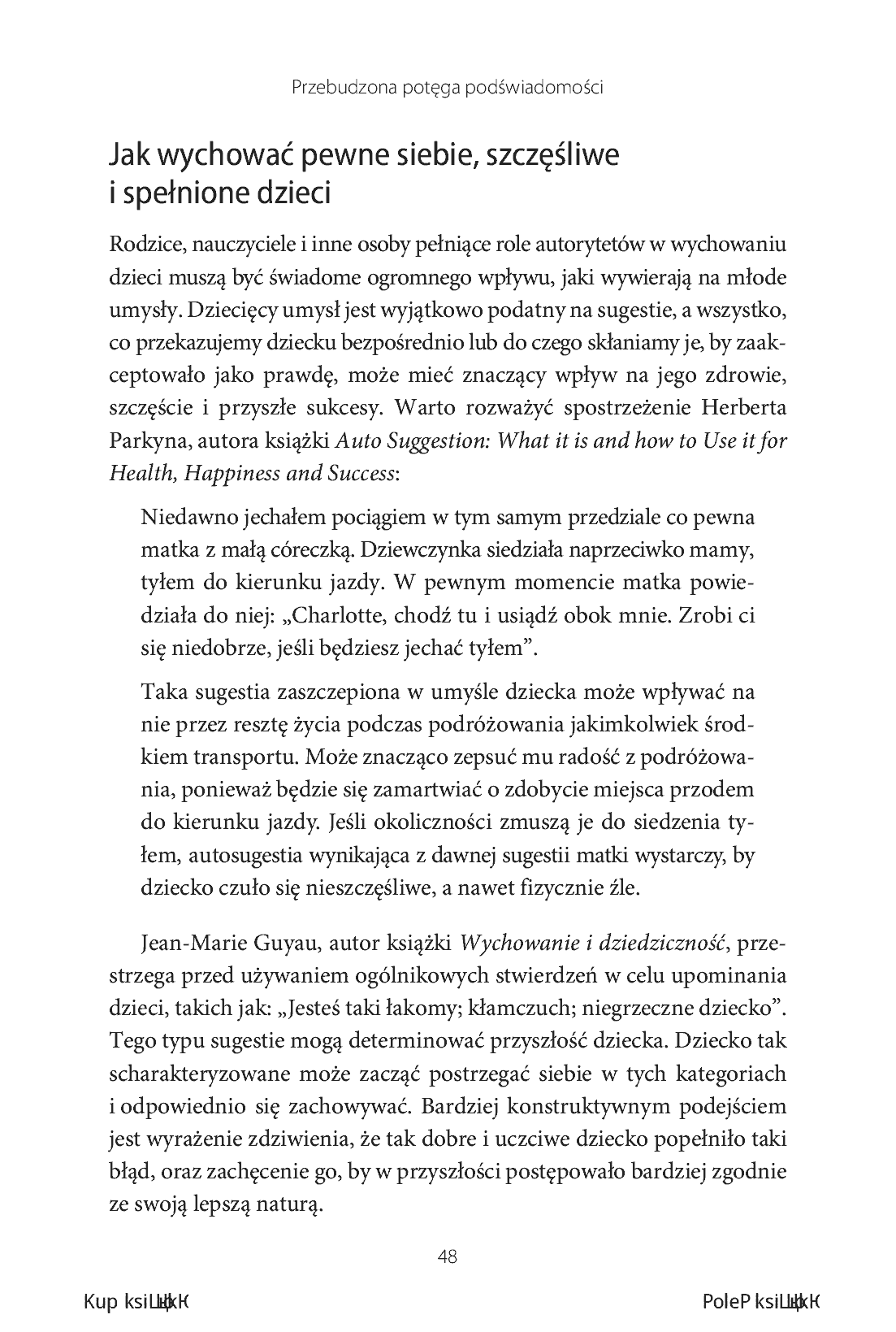 Fragment „Przebudzona potęga podświadomości. Sztuka afirmacji i techniki zmiany” — strona 26 z 30