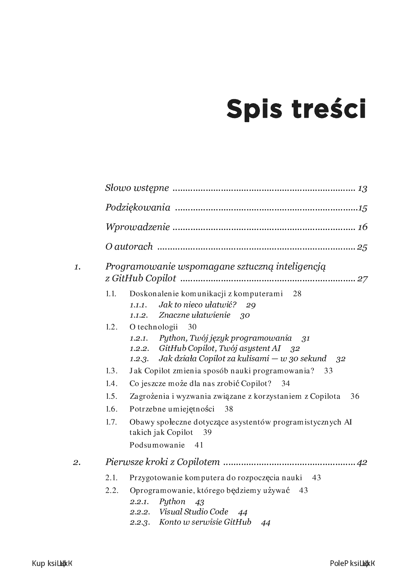 Fragment „Programuj ze sztuczną inteligencją. Twórz kod w Pythonie z wykorzystaniem GitHub Copilot i ChatGPT. Wydanie II” — strona 3 z 26