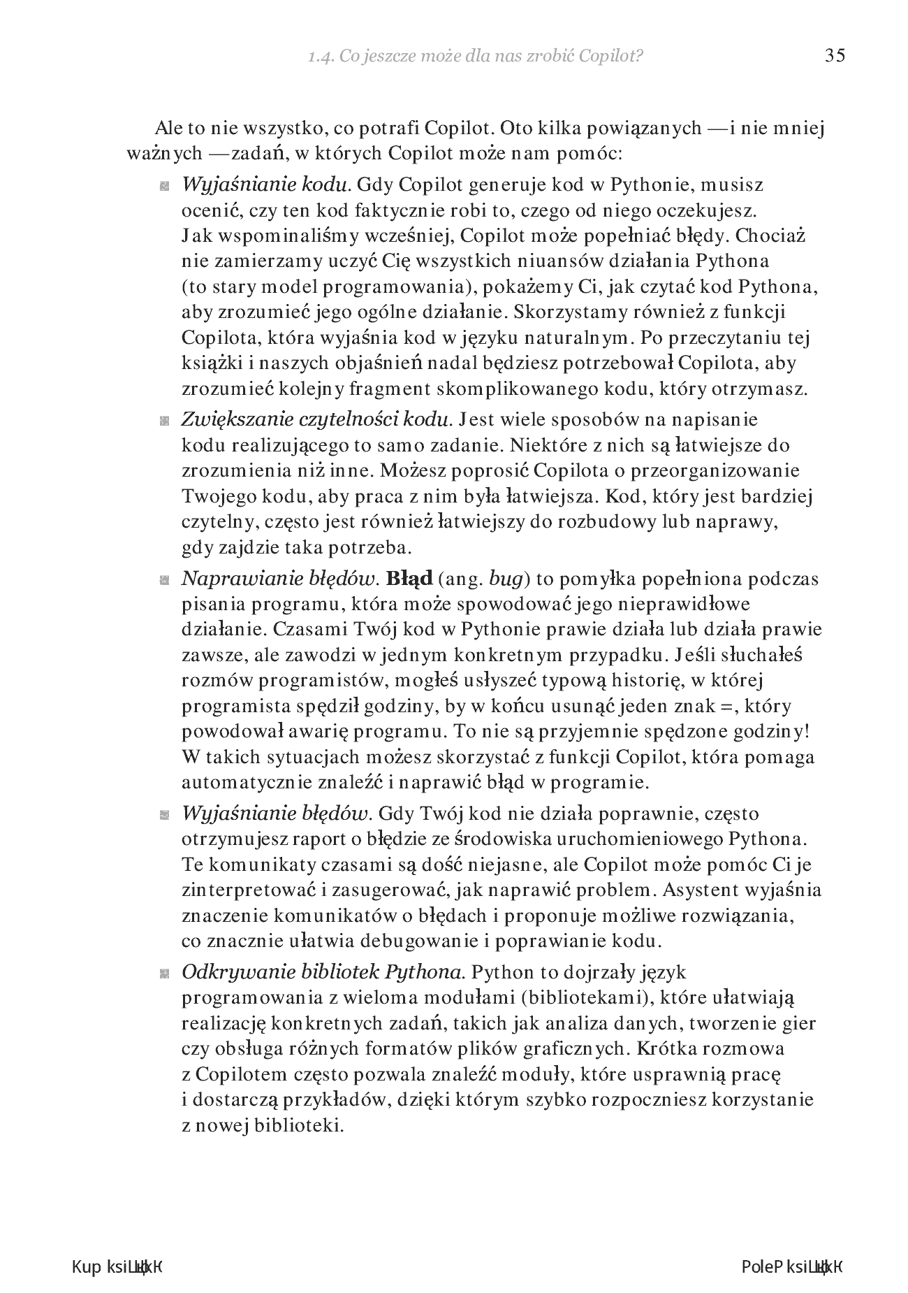 Fragment „Programuj ze sztuczną inteligencją. Twórz kod w Pythonie z wykorzystaniem GitHub Copilot i ChatGPT. Wydanie II” — strona 17 z 26
