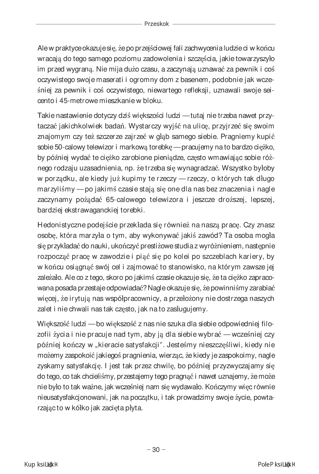 Fragment „Przeskok. Jak rozwinąć własny biznes, kiedy wciąż pracujesz na etacie” — strona 30 z 30
