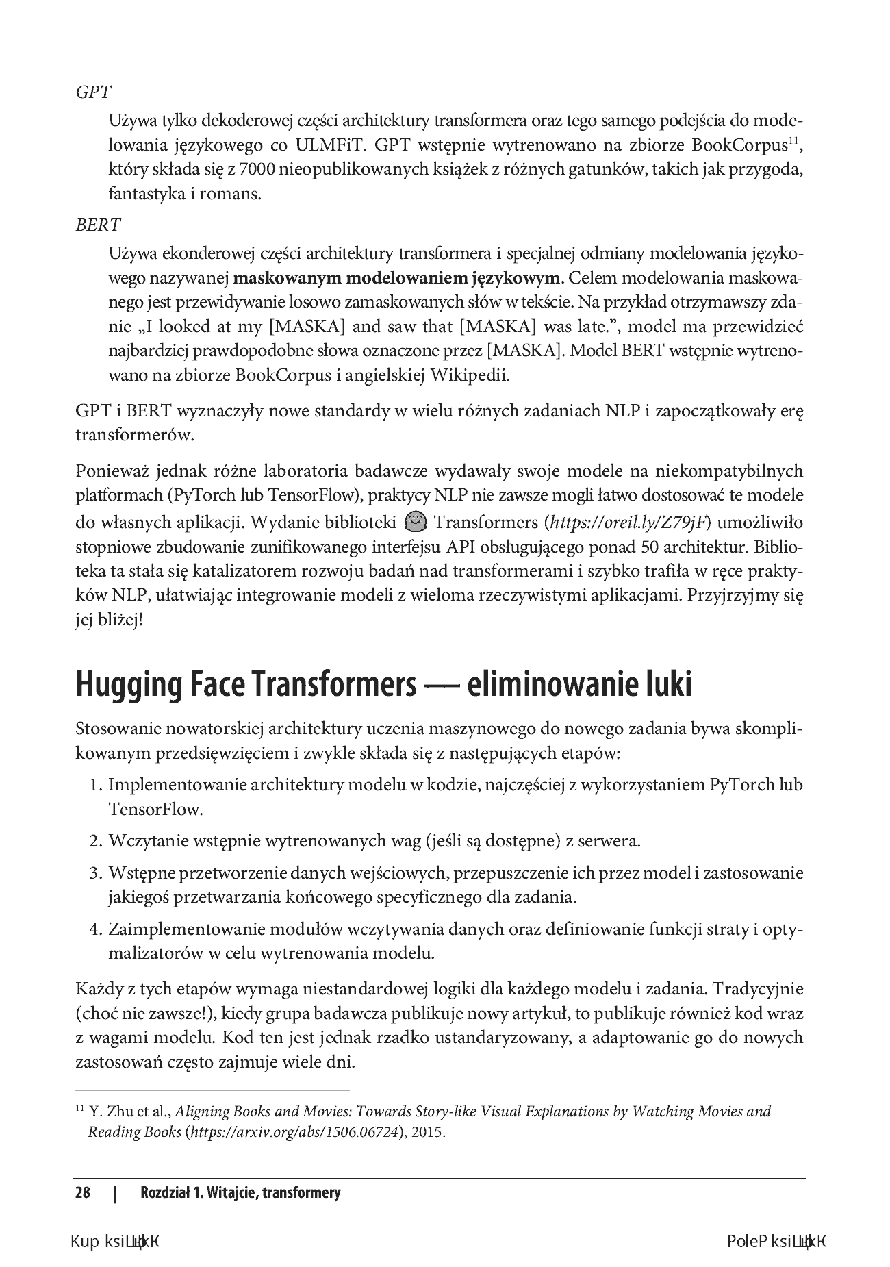 Fragment „Przetwarzanie języka naturalnego z wykorzystaniem transformerów. Budowanie aplikacji językowych za pomocą bibliotek Hugging Face” — strona 16 z 28