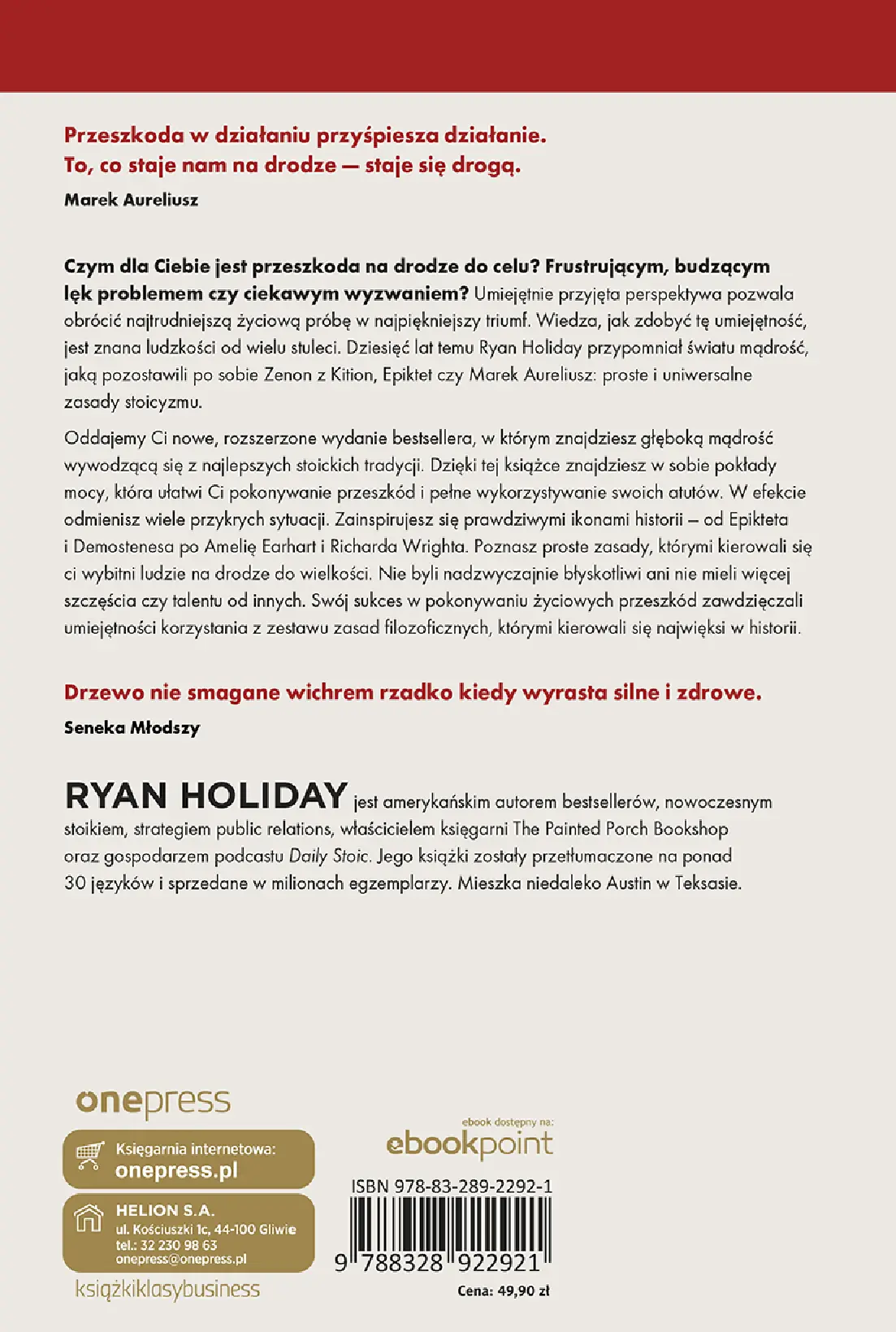 Fragment „Przeszkoda czy wyzwanie? Stoicka sztuka przekuwania problemów w sukcesy. Rozszerzone wydanie z okazji 10. rocznicy” — strona 12 z 12