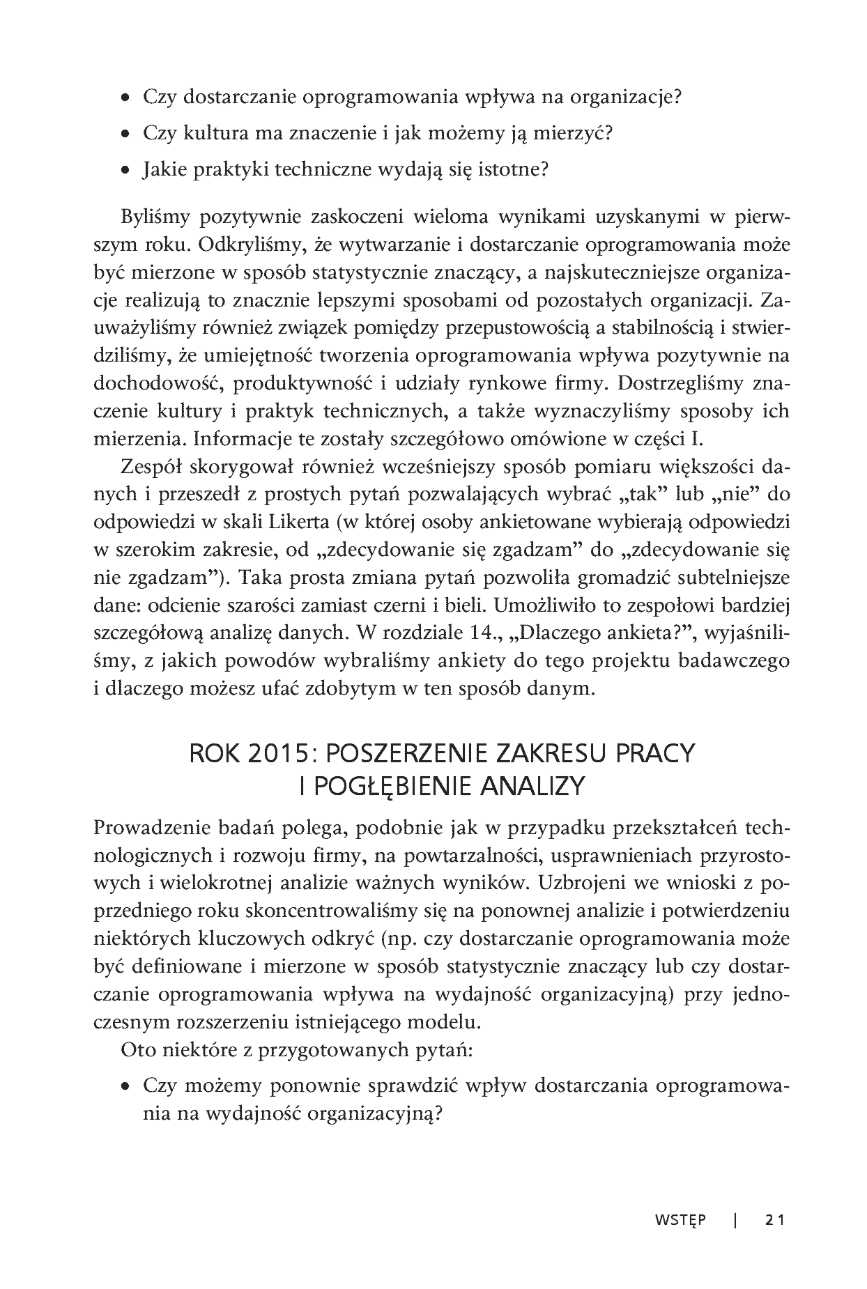 Fragment „Przyspieszenie. Lean i DevOps w rozwoju firm technologicznych” — strona 9 z 20