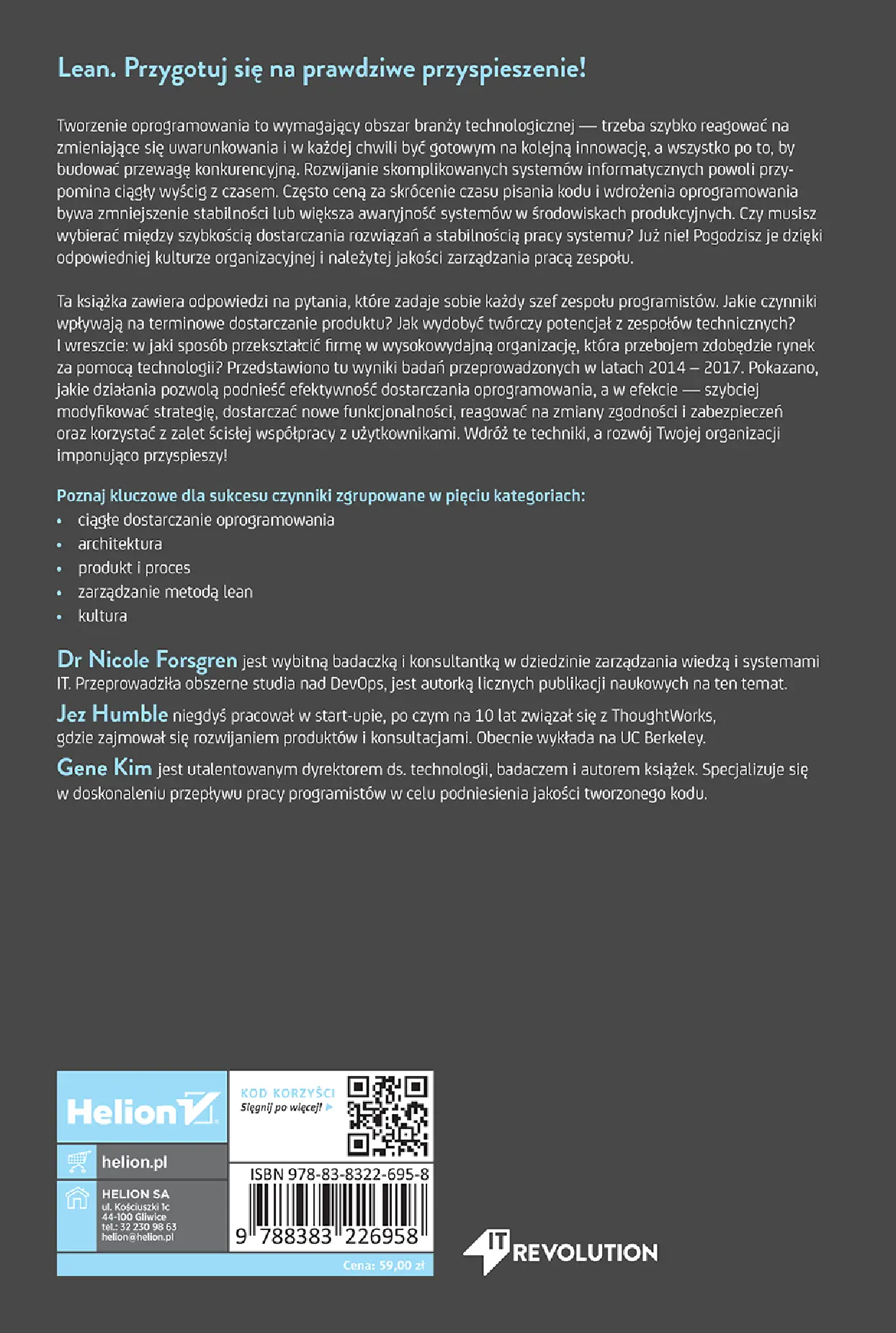 Fragment „Przyspieszenie. Lean i DevOps w rozwoju firm technologicznych” — strona 20 z 20