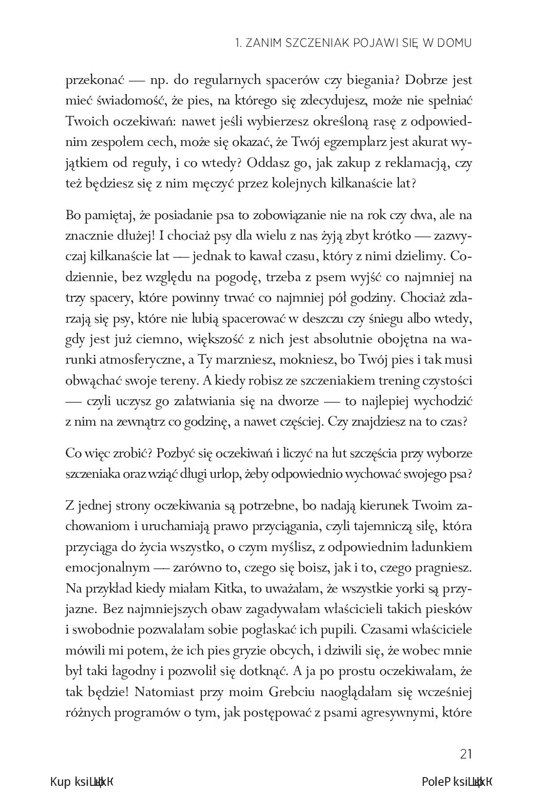 Fragment „Przyjaźń na dwie ręce i cztery łapy. Jak wychować szczeniaka na miłego, mądrego i zrównoważonego psa” — strona 21 z 28
