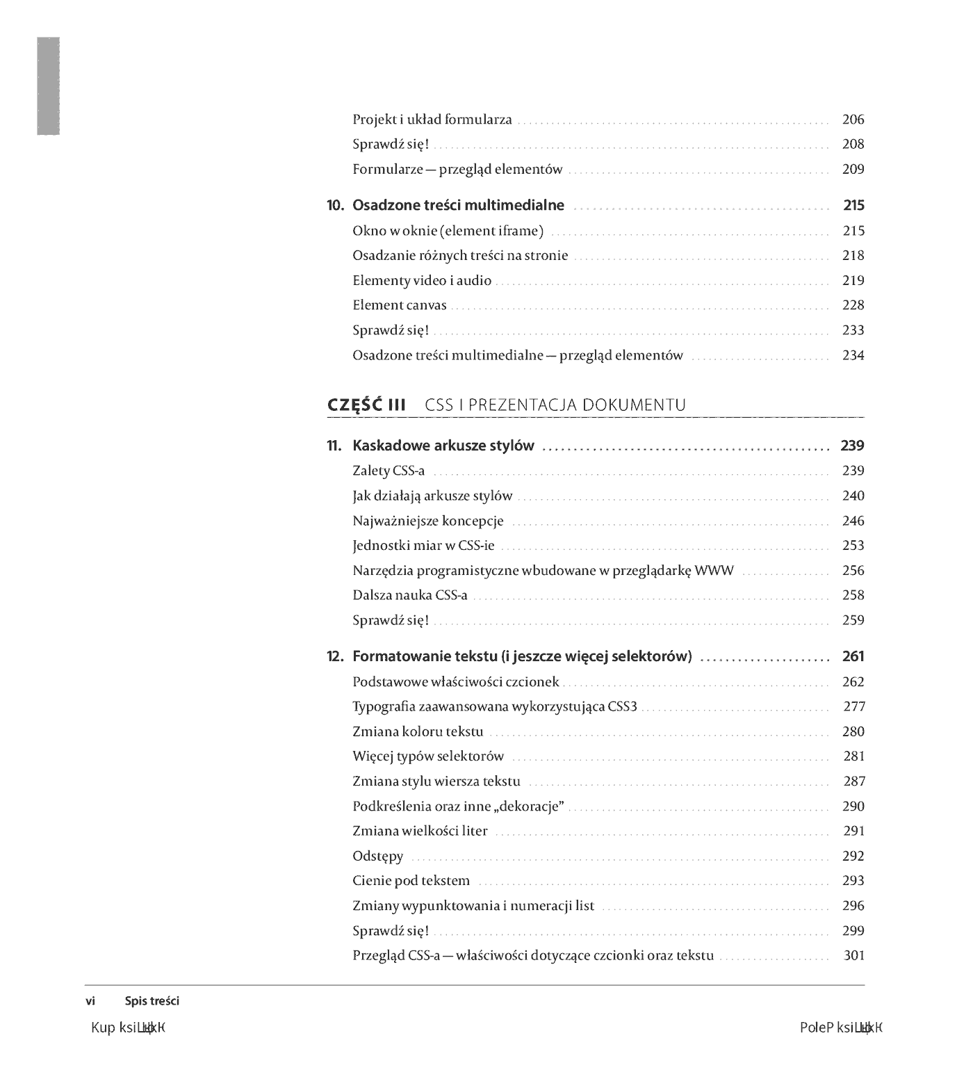 Fragment „Projektowanie stron internetowych. Przewodnik dla początkujących webmasterów po HTML5, CSS3 i grafice. Wydanie V” — strona 6 z 26