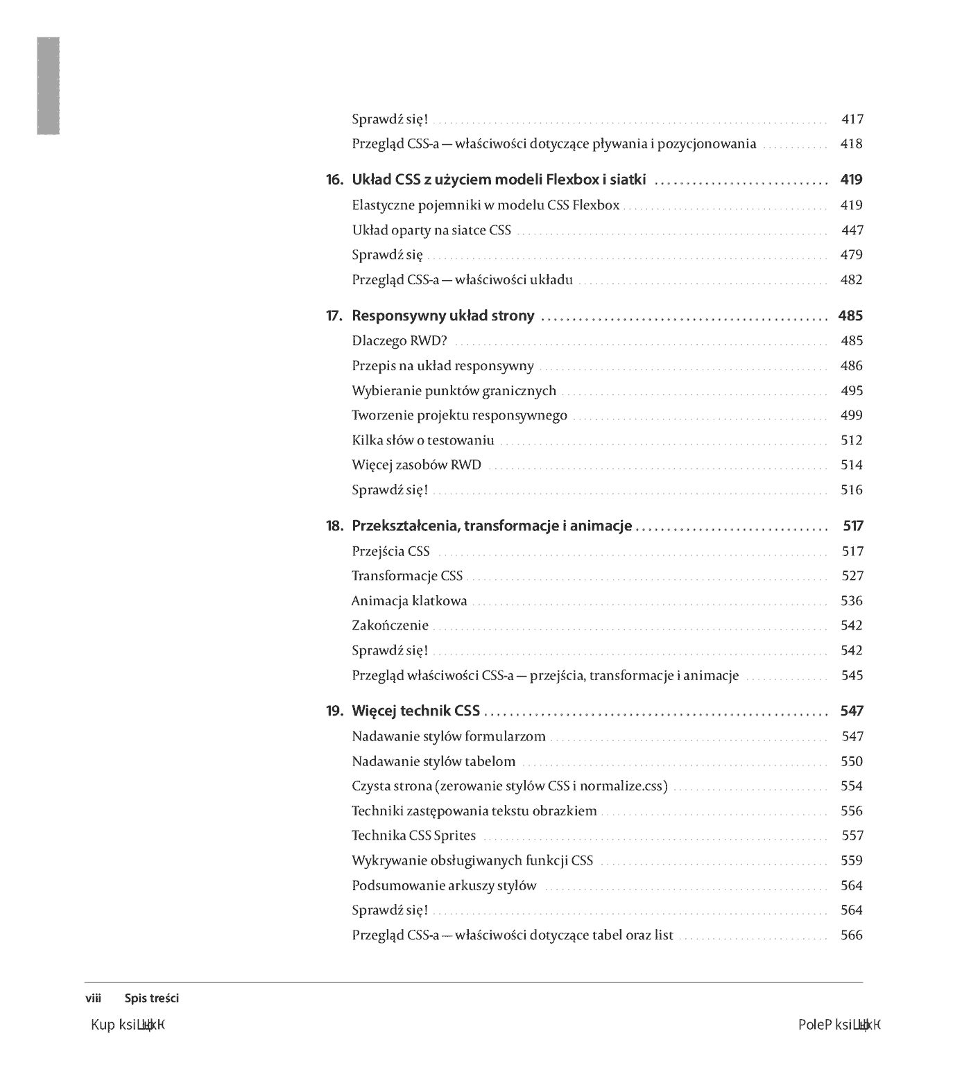 Fragment „Projektowanie stron internetowych. Przewodnik dla początkujących webmasterów po HTML5, CSS3 i grafice. Wydanie V” — strona 8 z 26