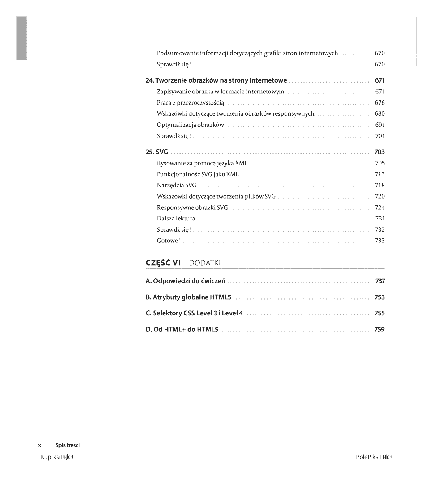 Fragment „Projektowanie stron internetowych. Przewodnik dla początkujących webmasterów po HTML5, CSS3 i grafice. Wydanie V” — strona 10 z 26
