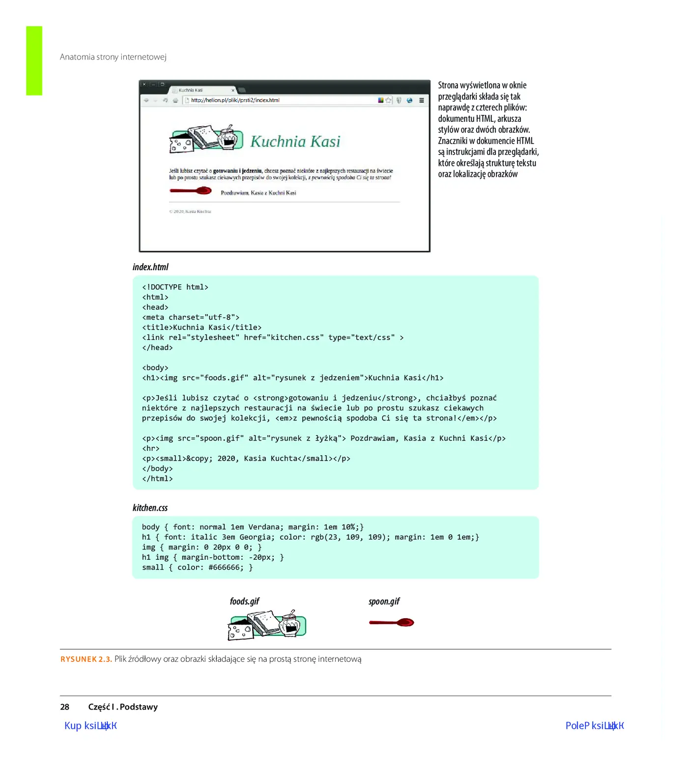 Fragment „Projektowanie stron internetowych. Przewodnik dla początkujących webmasterów po HTML5, CSS3 i grafice. Wydanie V” — strona 18 z 26