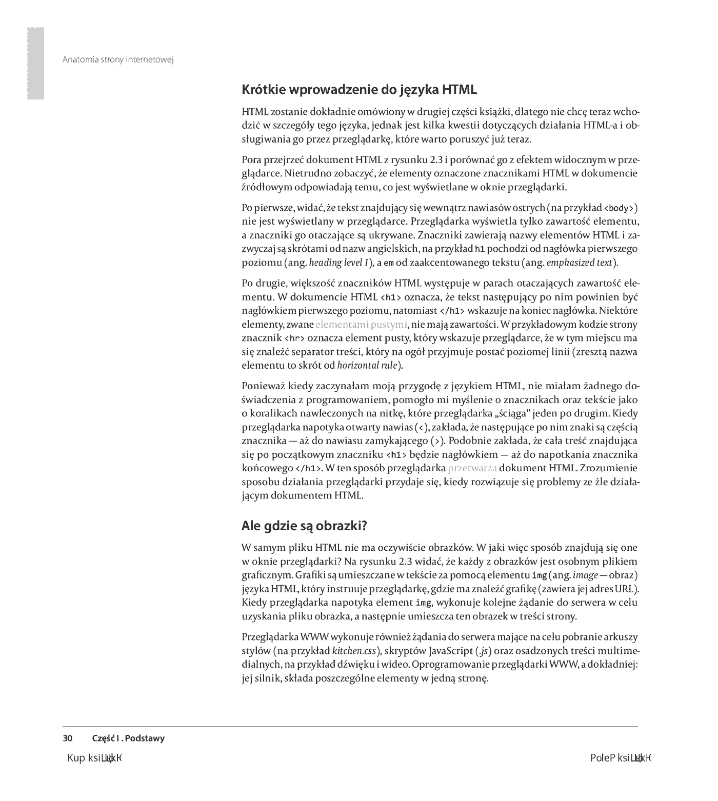 Fragment „Projektowanie stron internetowych. Przewodnik dla początkujących webmasterów po HTML5, CSS3 i grafice. Wydanie V” — strona 20 z 26