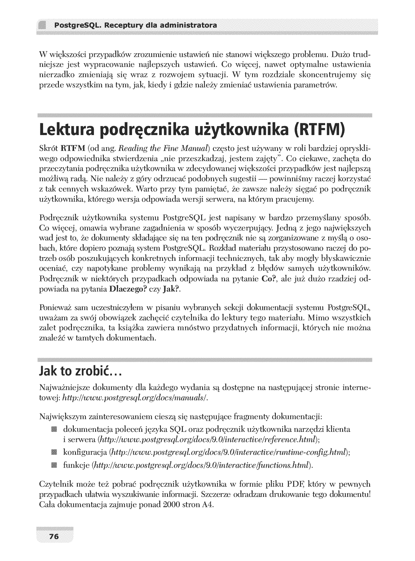 Fragment „PostgreSQL. Receptury dla administratora” — strona 9 z 30