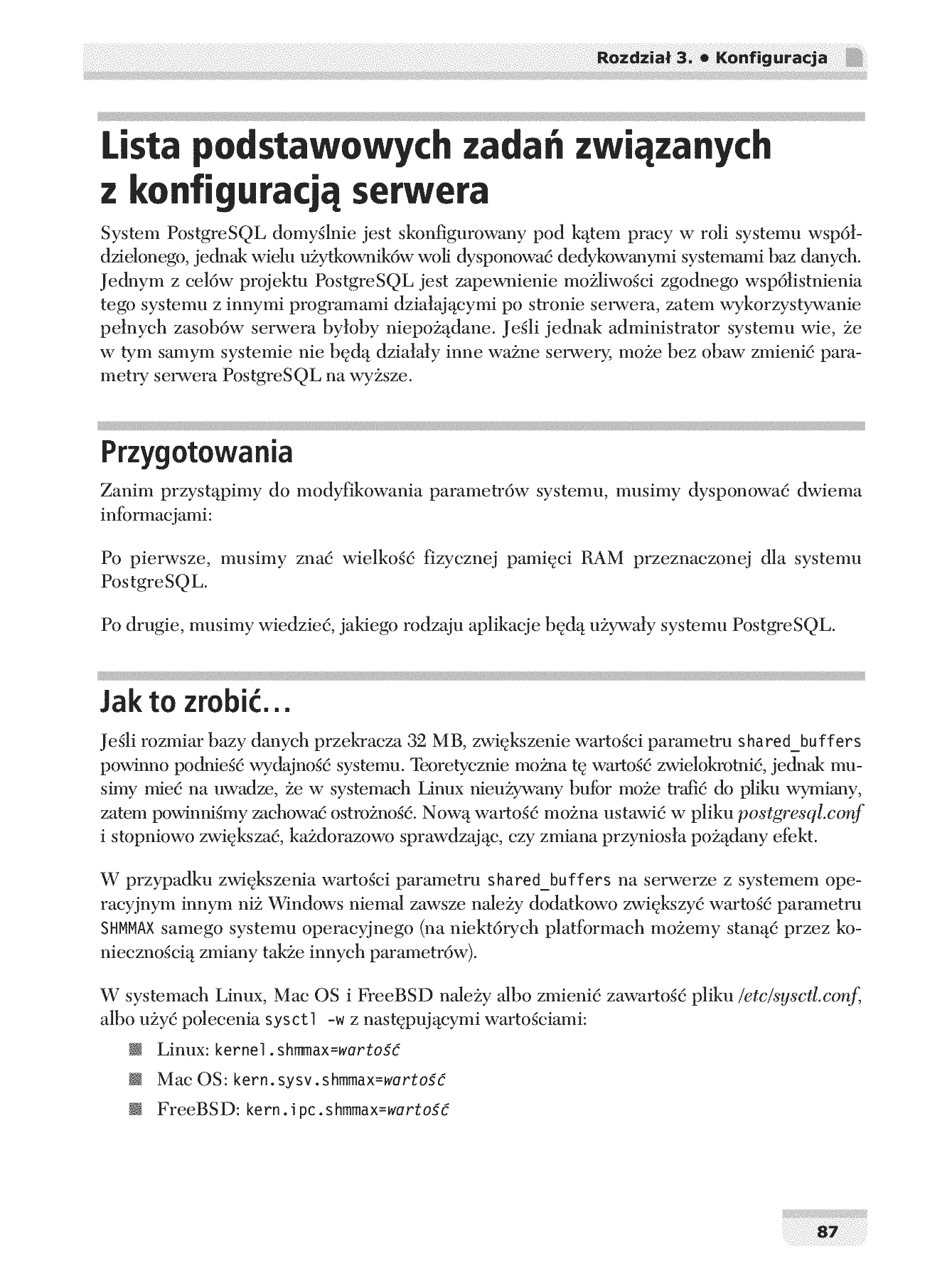 Fragment „PostgreSQL. Receptury dla administratora” — strona 20 z 30