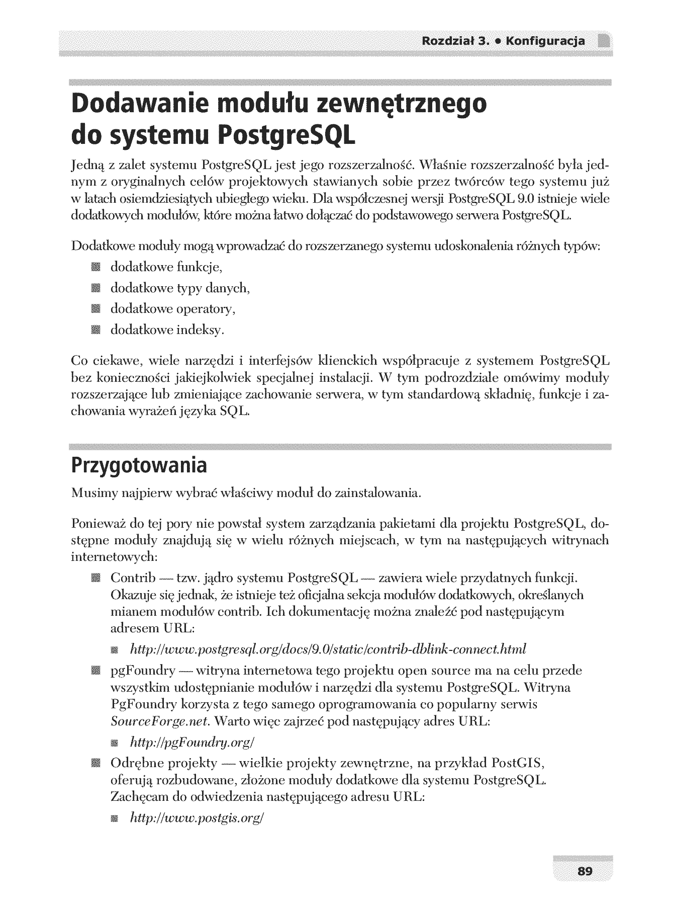 Fragment „PostgreSQL. Receptury dla administratora” — strona 22 z 30