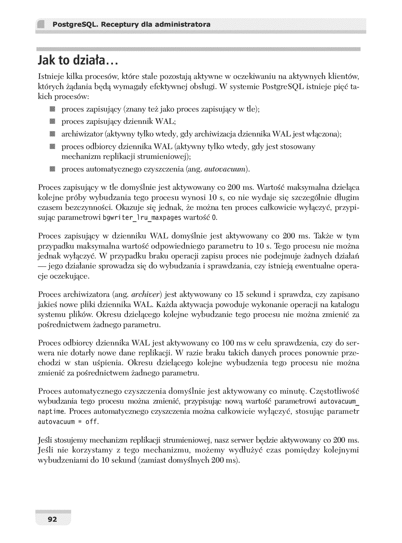 Fragment „PostgreSQL. Receptury dla administratora” — strona 25 z 30