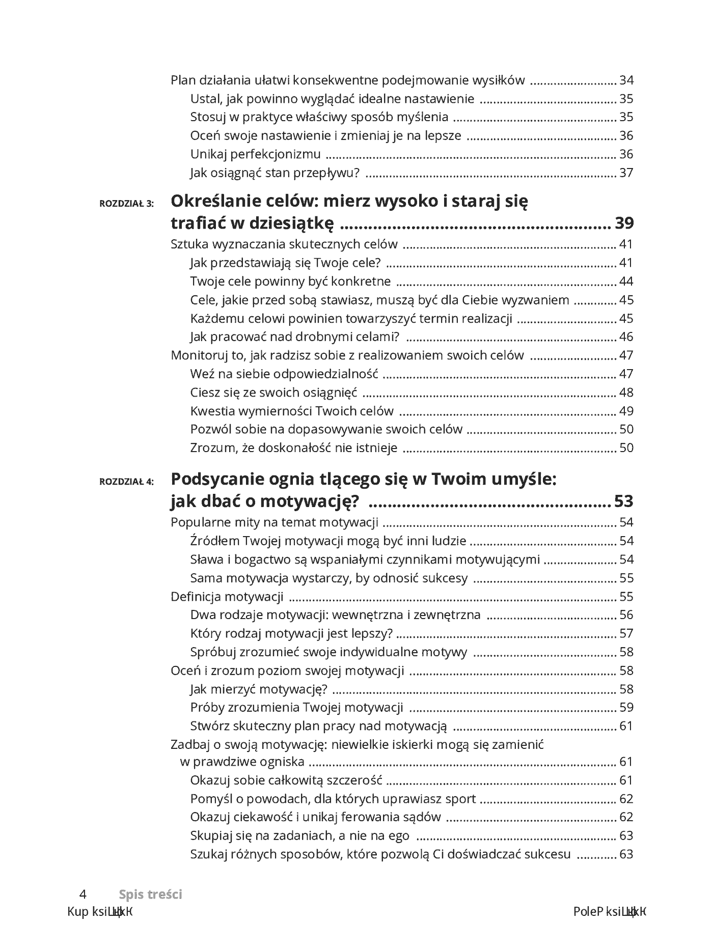 Fragment „Psychologia sportu dla bystrzaków. Wydanie II” — strona 4 z 28