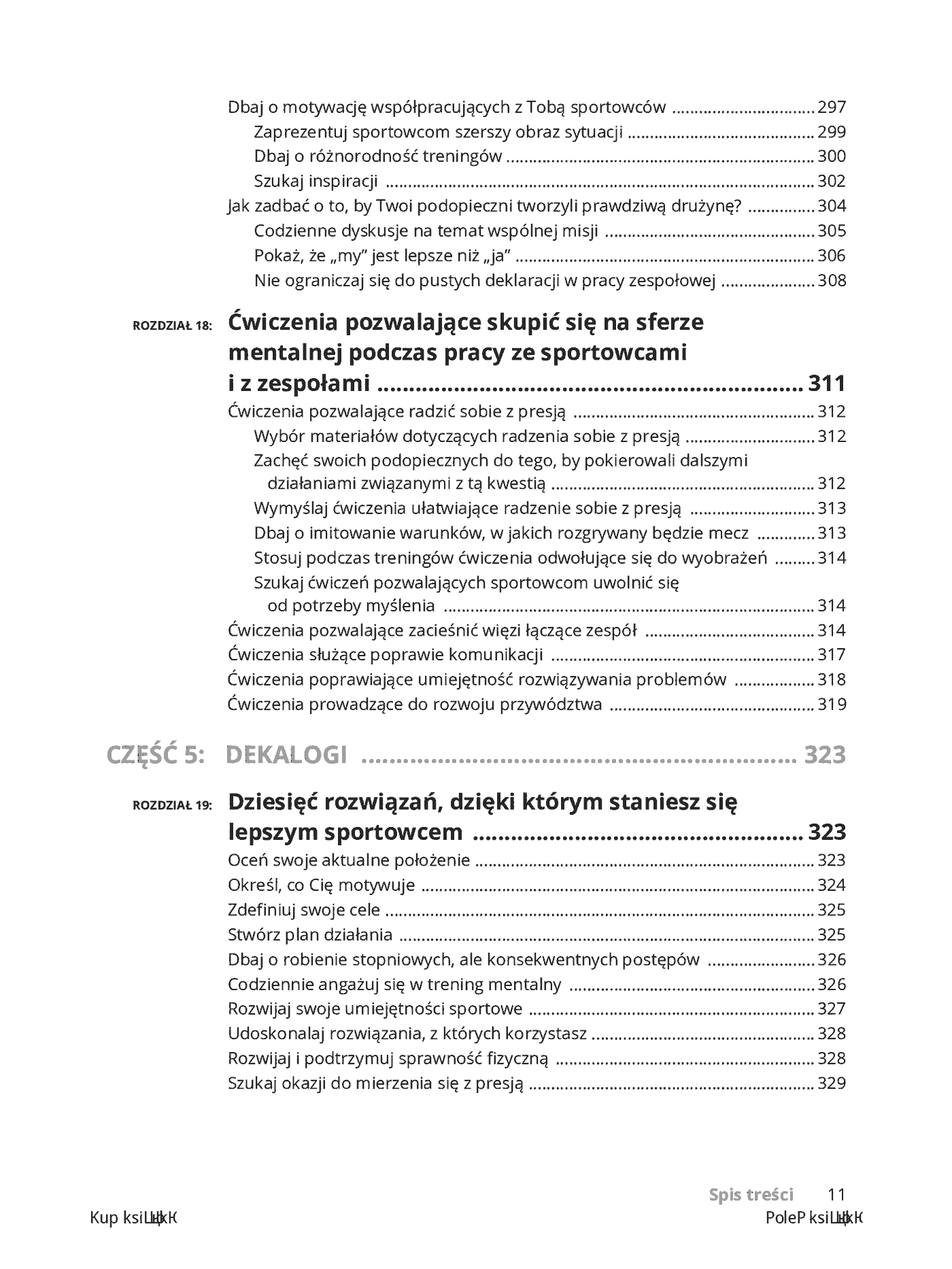 Fragment „Psychologia sportu dla bystrzaków. Wydanie II” — strona 11 z 28