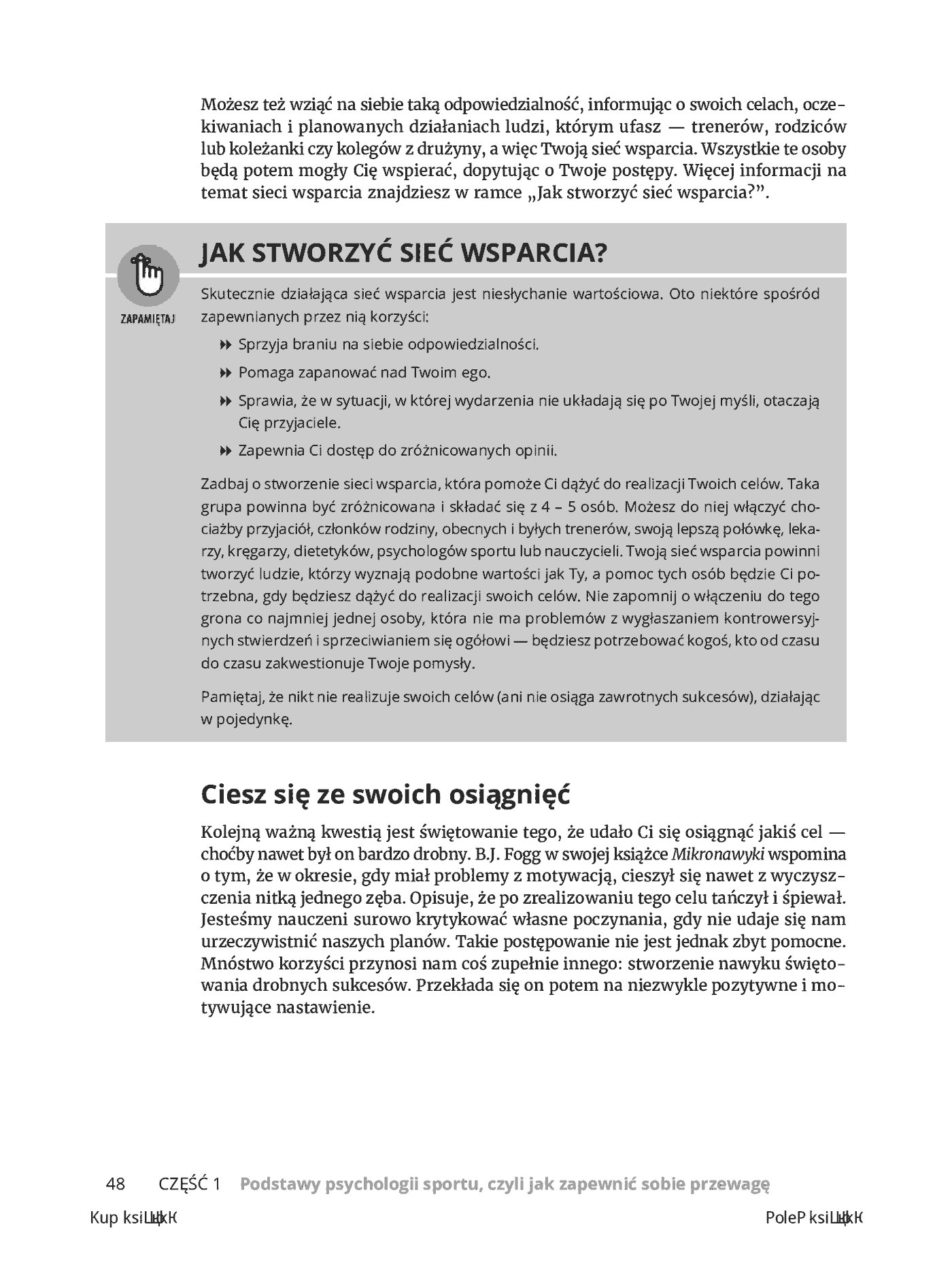 Fragment „Psychologia sportu dla bystrzaków. Wydanie II” — strona 22 z 28