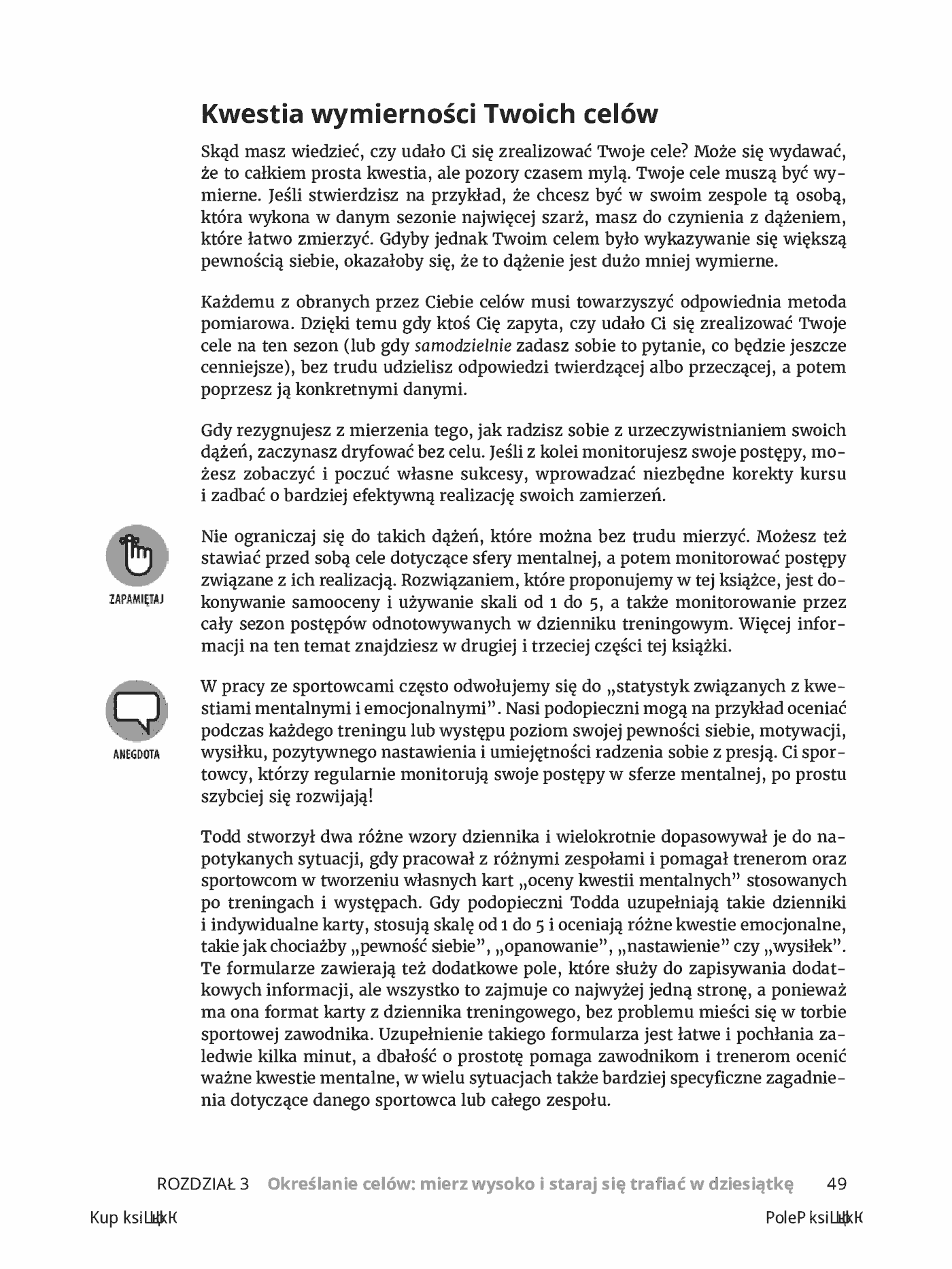 Fragment „Psychologia sportu dla bystrzaków. Wydanie II” — strona 23 z 28