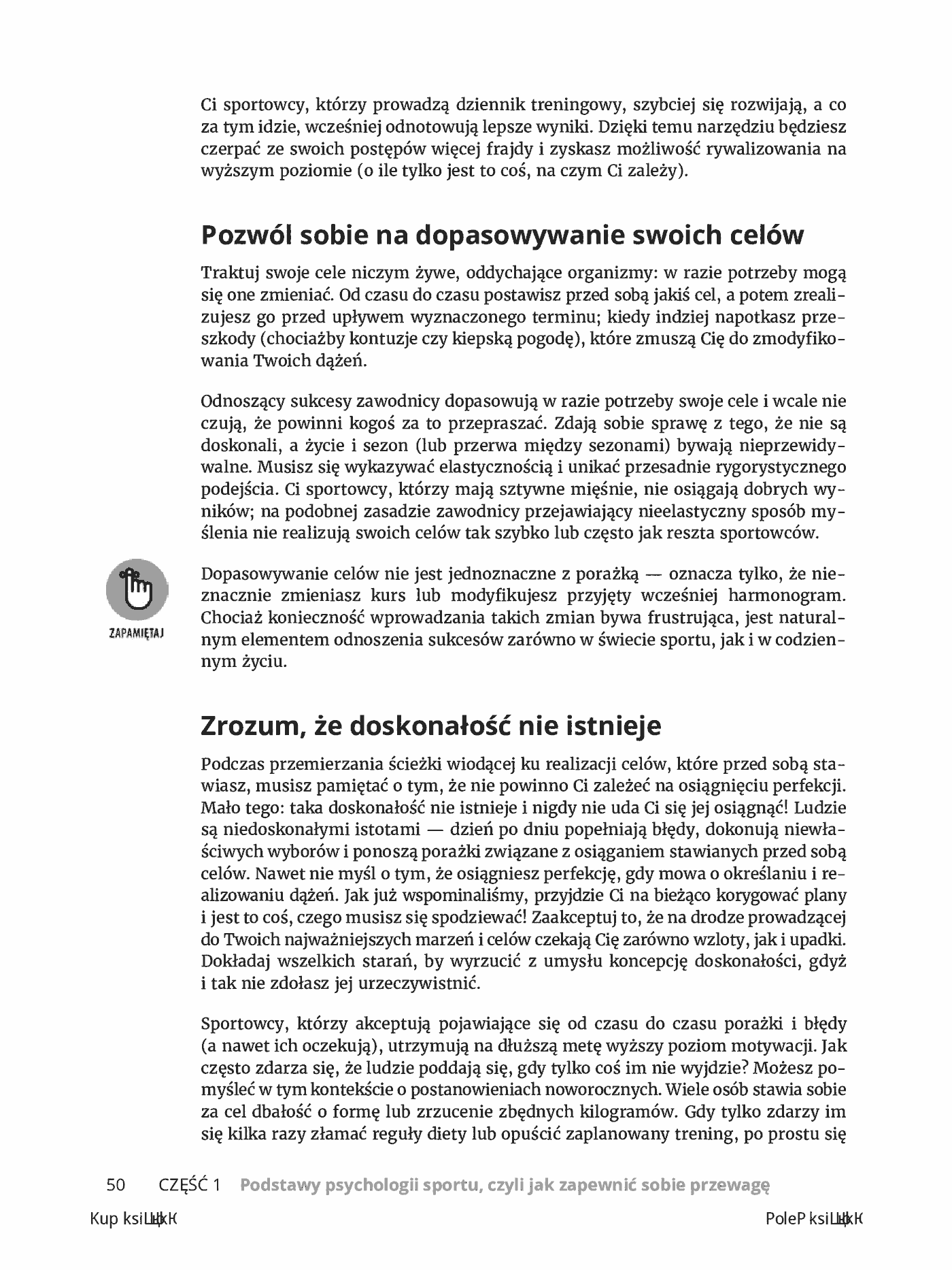 Fragment „Psychologia sportu dla bystrzaków. Wydanie II” — strona 24 z 28