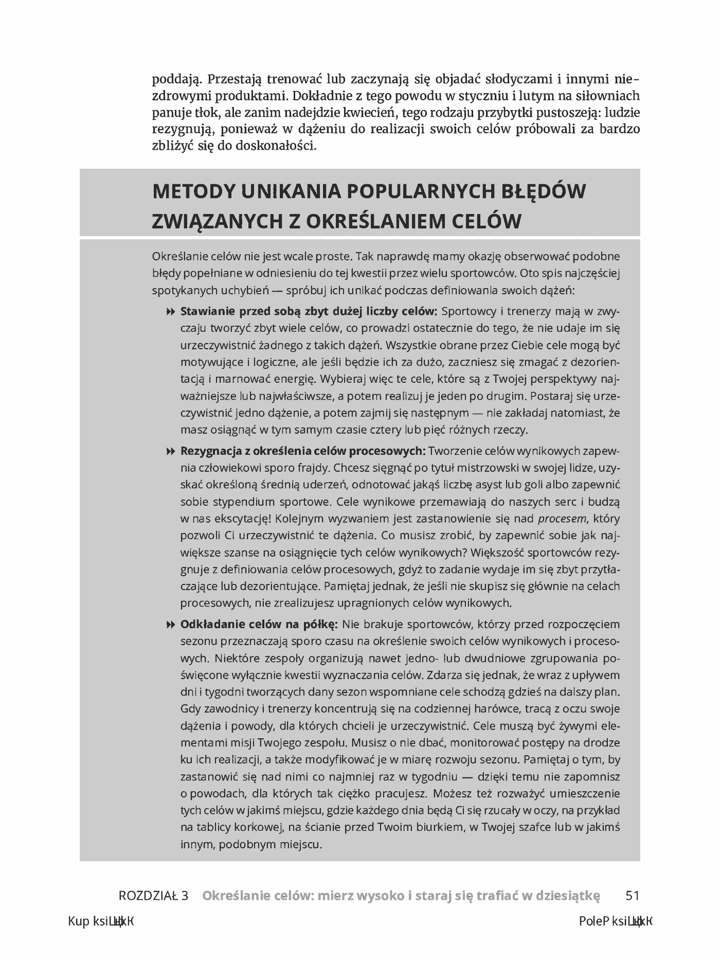 Fragment „Psychologia sportu dla bystrzaków. Wydanie II” — strona 25 z 28