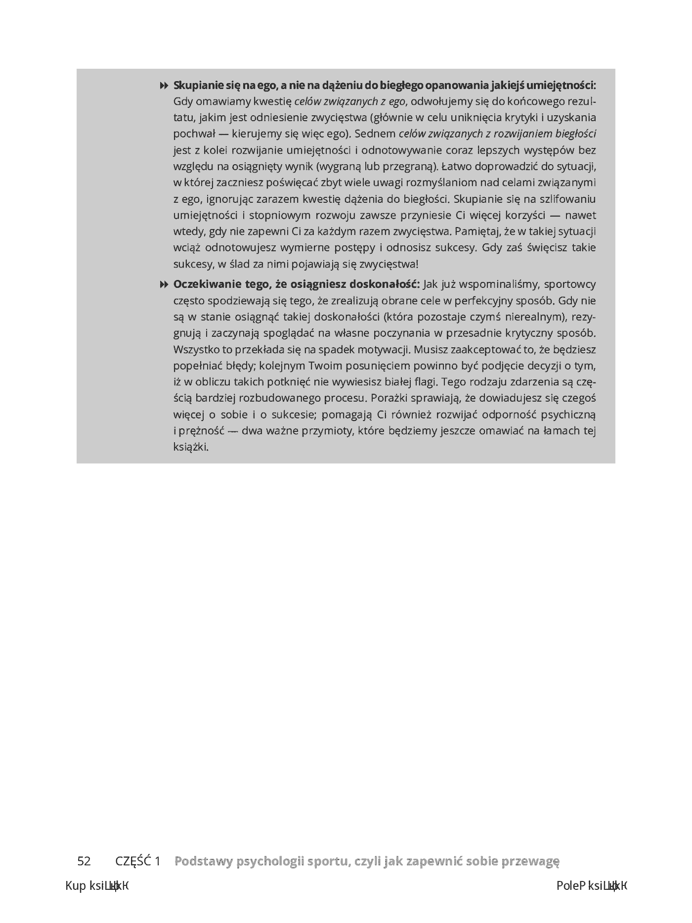 Fragment „Psychologia sportu dla bystrzaków. Wydanie II” — strona 26 z 28