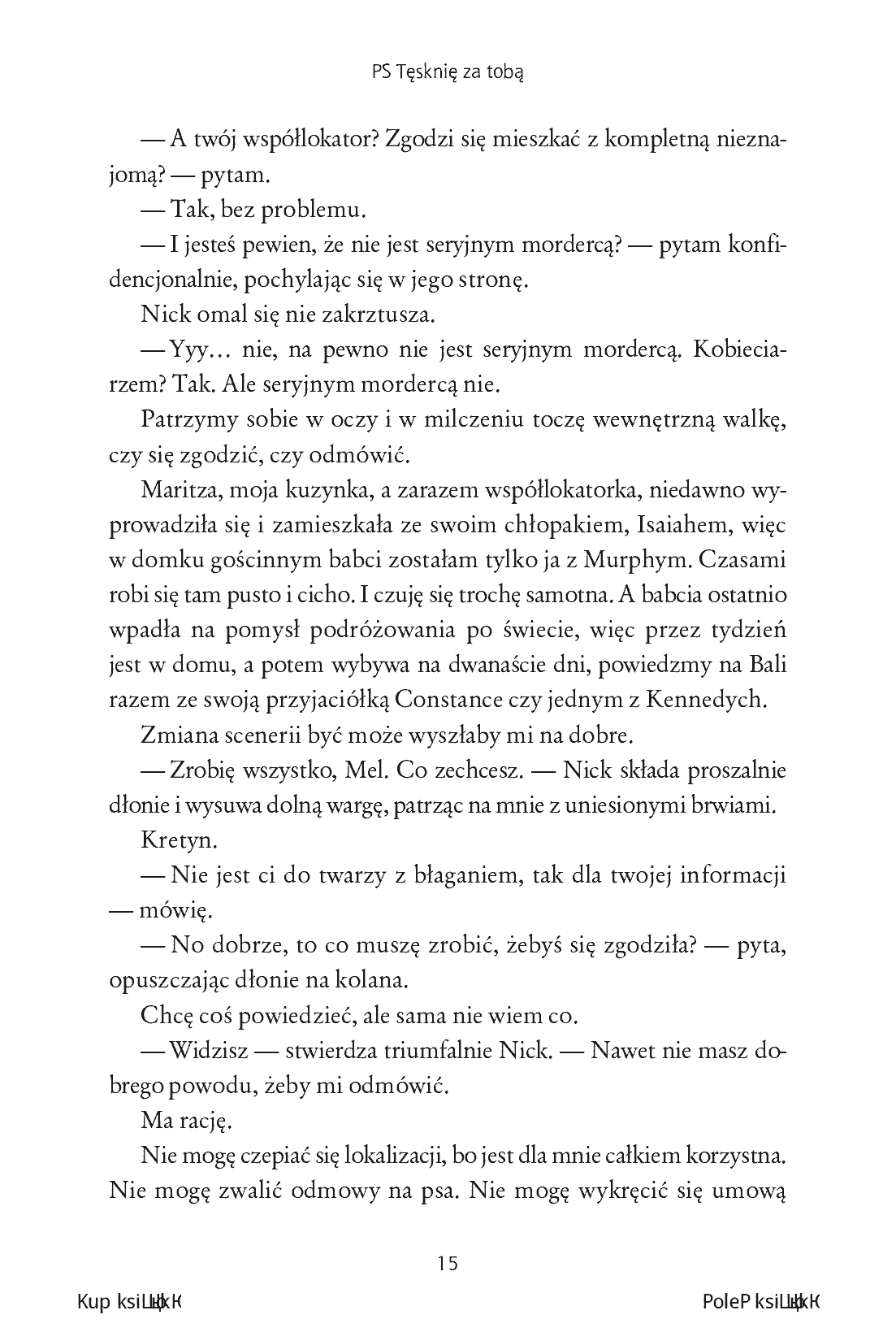 Fragment „PS Tęsknię za tobą. Postscriptum #2” — strona 13 z 16