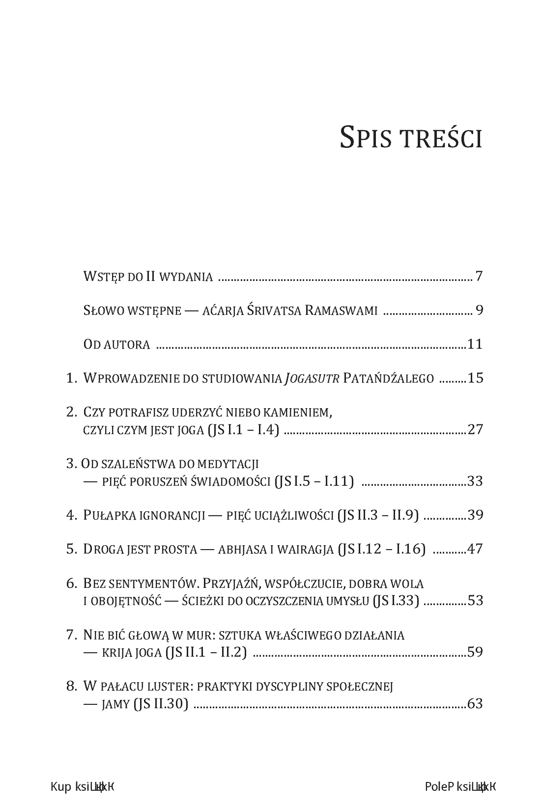 Fragment „Psychologia jogi. Wprowadzenie do "Jogasutr" Patańdźalego. Wydanie II rozszerzone” — strona 3 z 14