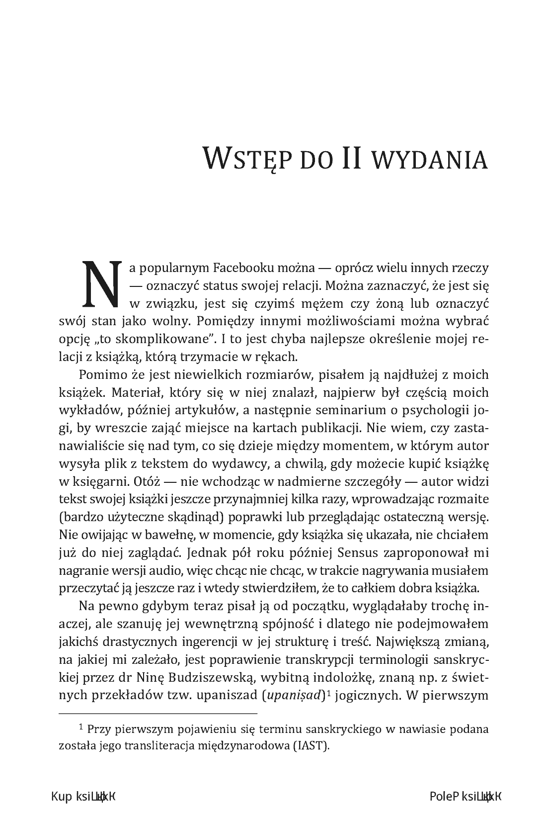 Fragment „Psychologia jogi. Wprowadzenie do "Jogasutr" Patańdźalego. Wydanie II rozszerzone” — strona 5 z 14