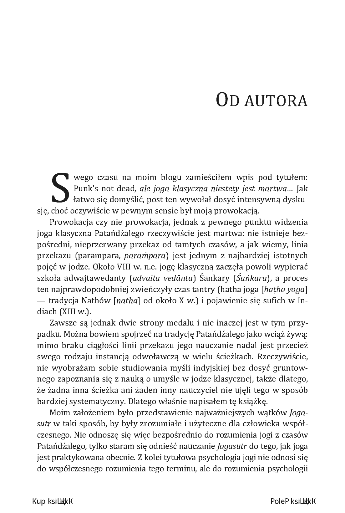 Fragment „Psychologia jogi. Wprowadzenie do "Jogasutr" Patańdźalego. Wydanie II rozszerzone” — strona 9 z 14