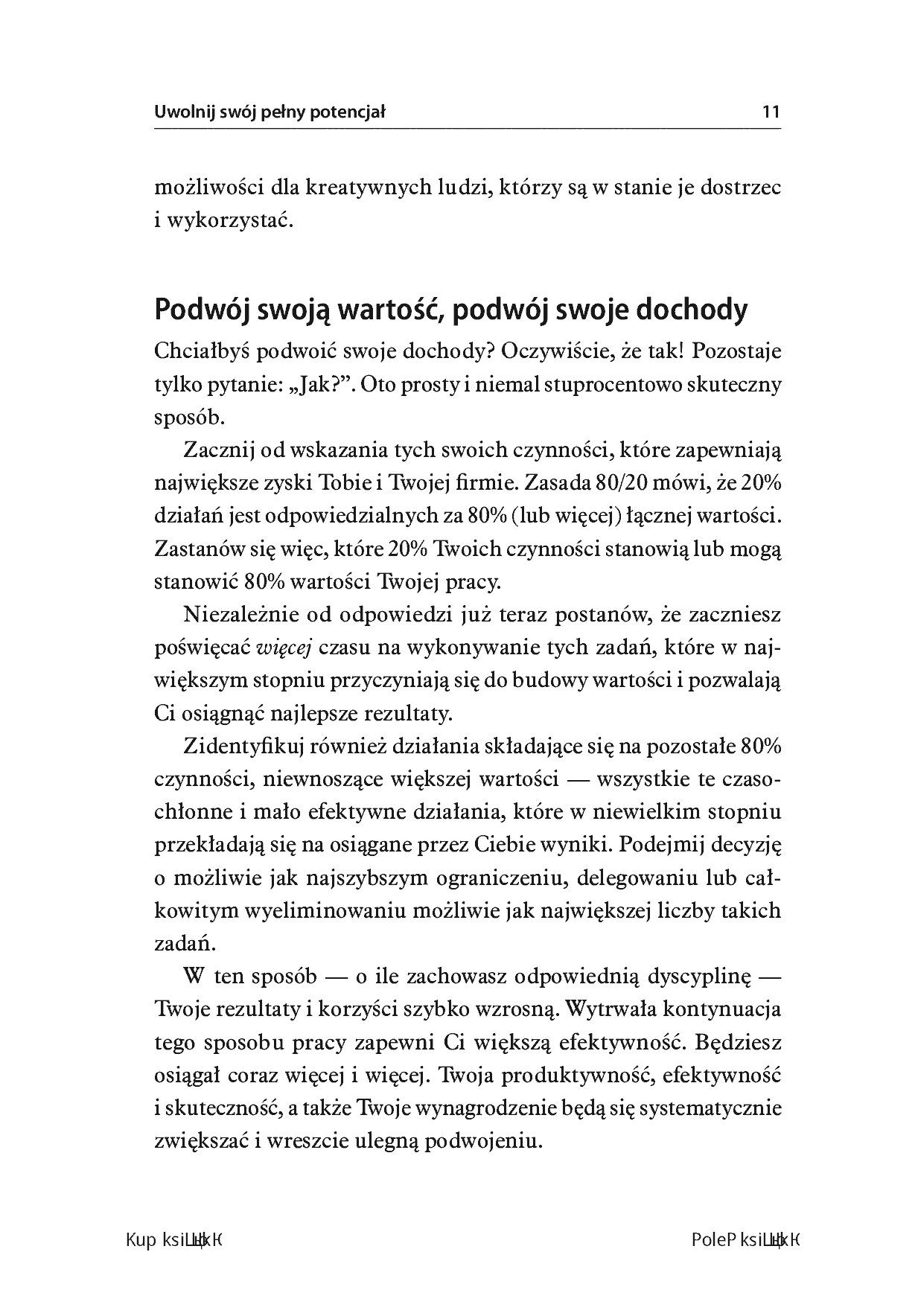 Fragment „Punkt skupienia. Uprość swoje życie, zwiększ produktywność i osiągaj wszystkie swoje cele!” — strona 9 z 28