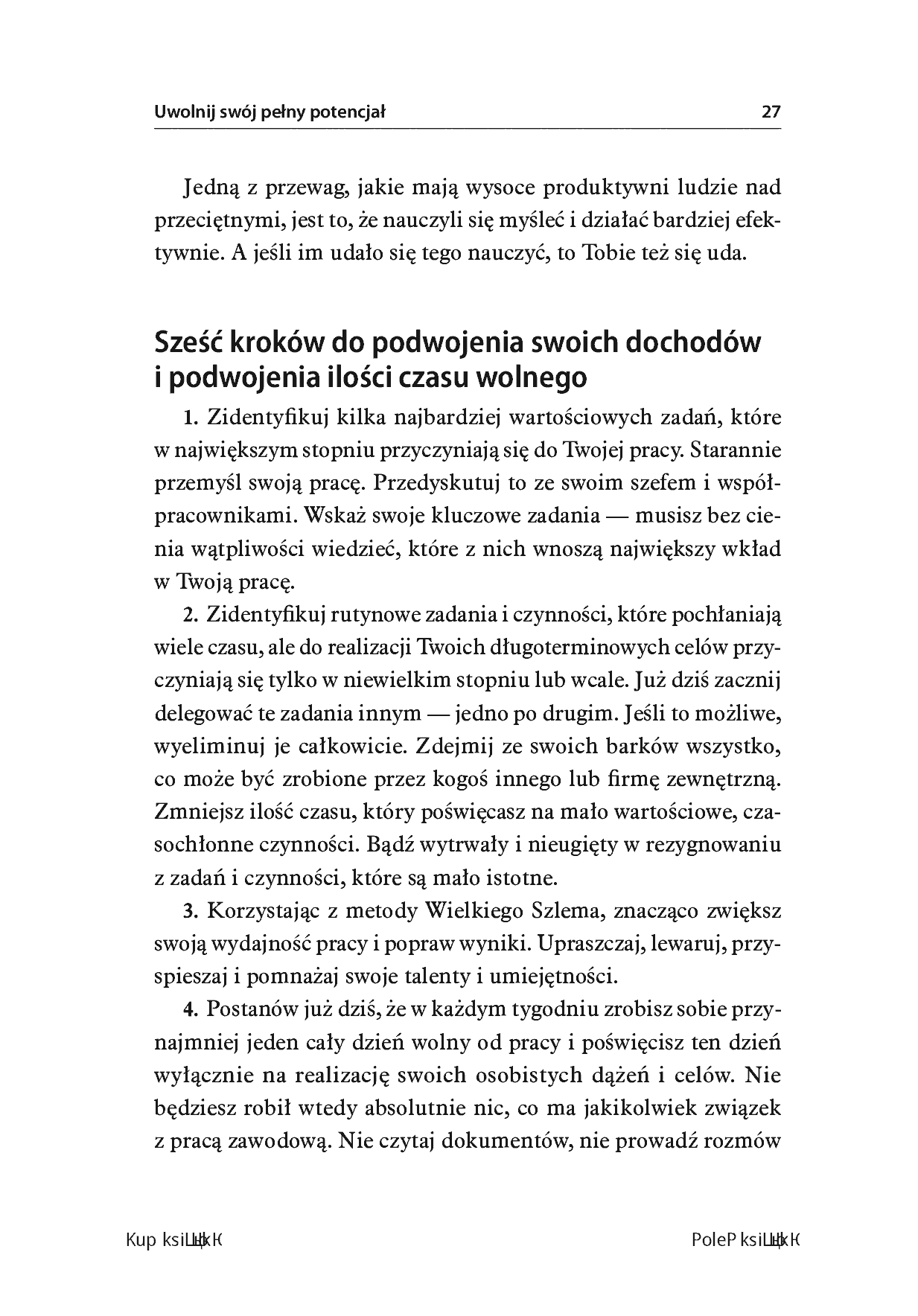Fragment „Punkt skupienia. Uprość swoje życie, zwiększ produktywność i osiągaj wszystkie swoje cele!” — strona 25 z 28