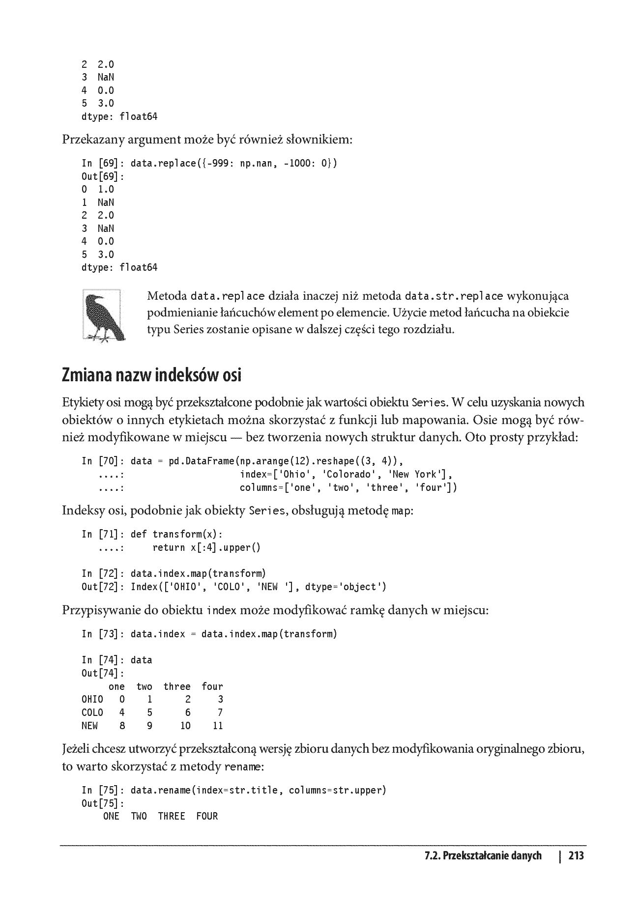 Fragment „Python w analizie danych. Przetwarzanie danych za pomocą pakietów pandas i NumPy oraz środowiska Jupyter. Wydanie III” — strona 21 z 30