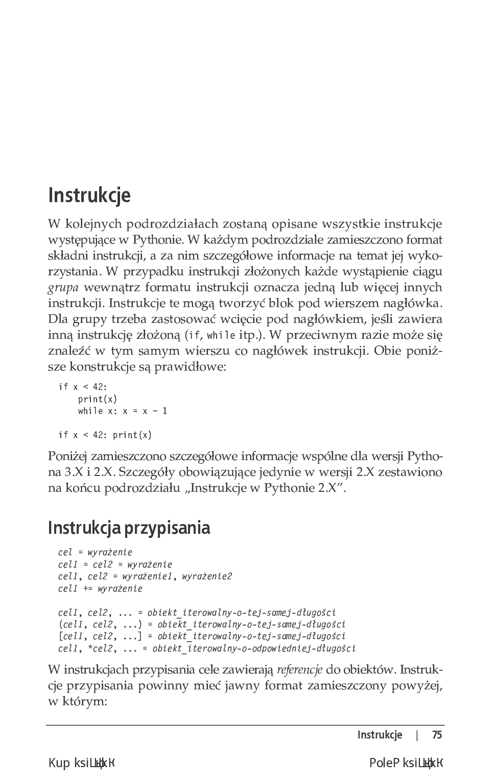 Fragment „Python. Leksykon kieszonkowy. Wydanie V” — strona 7 z 30