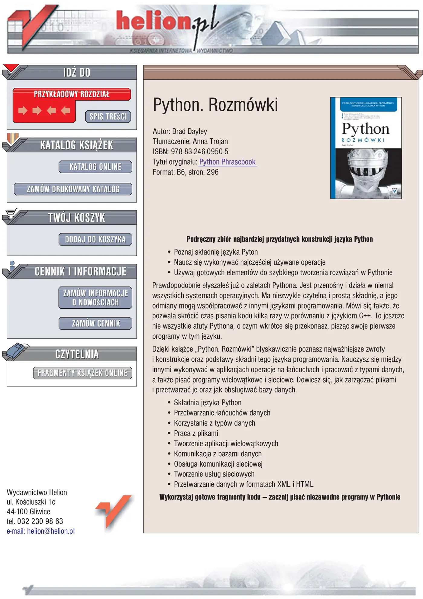 Fragment „Python. Rozmówki” — strona 1 z 30