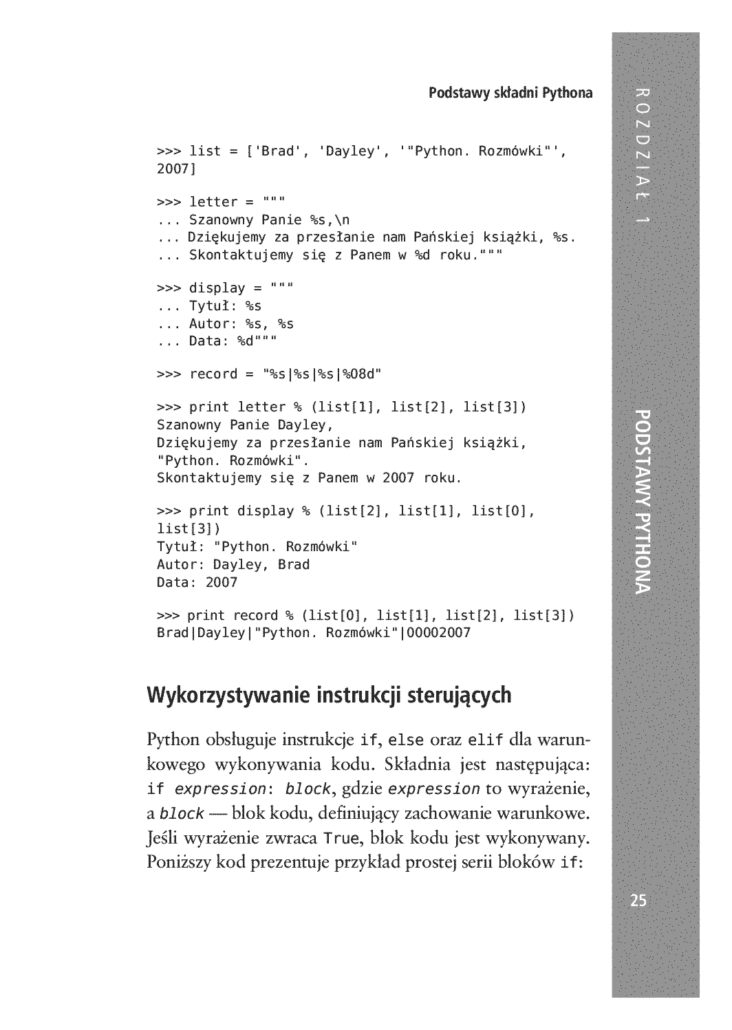Fragment „Python. Rozmówki” — strona 19 z 30