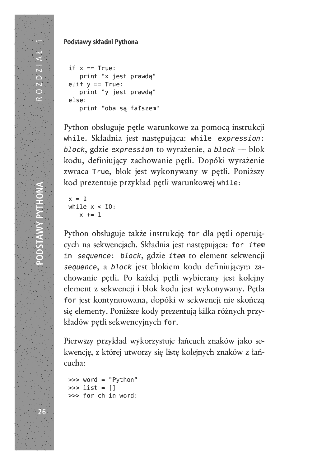 Fragment „Python. Rozmówki” — strona 20 z 30