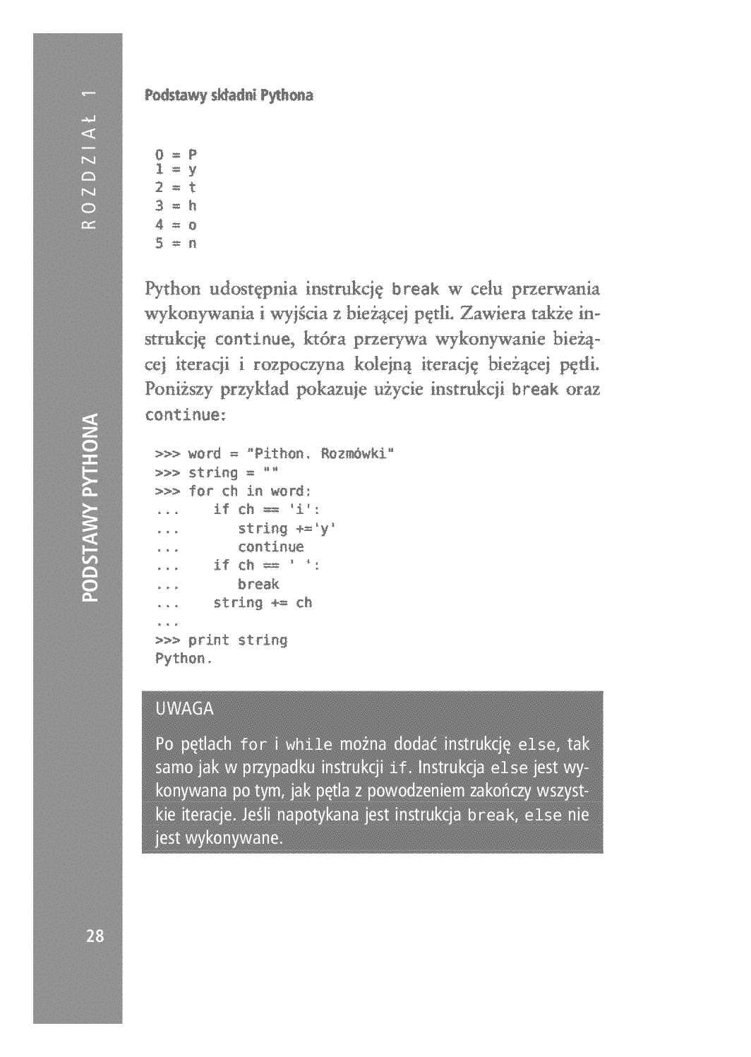 Fragment „Python. Rozmówki” — strona 22 z 30