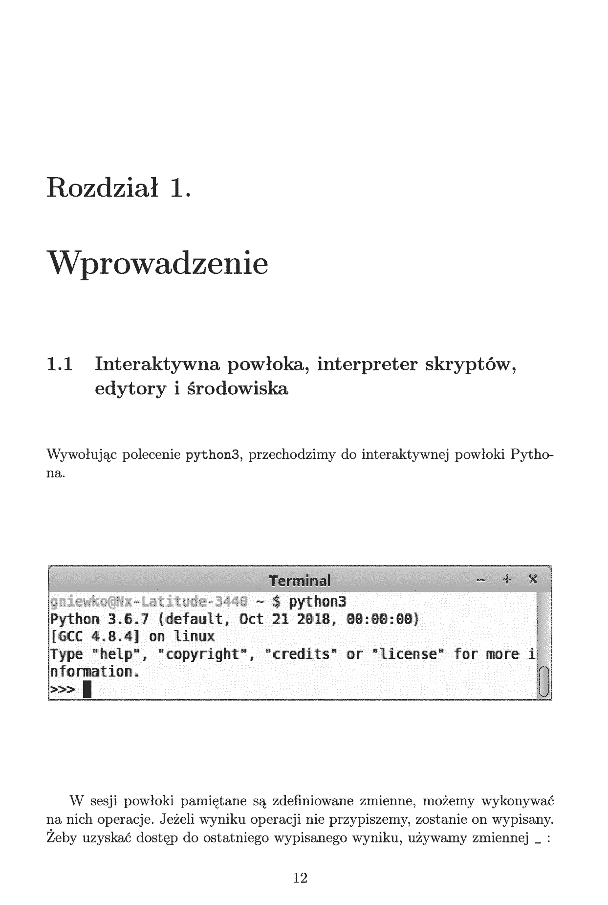 Fragment „Python. Kurs dla nauczycieli i studentów” — strona 10 z 28