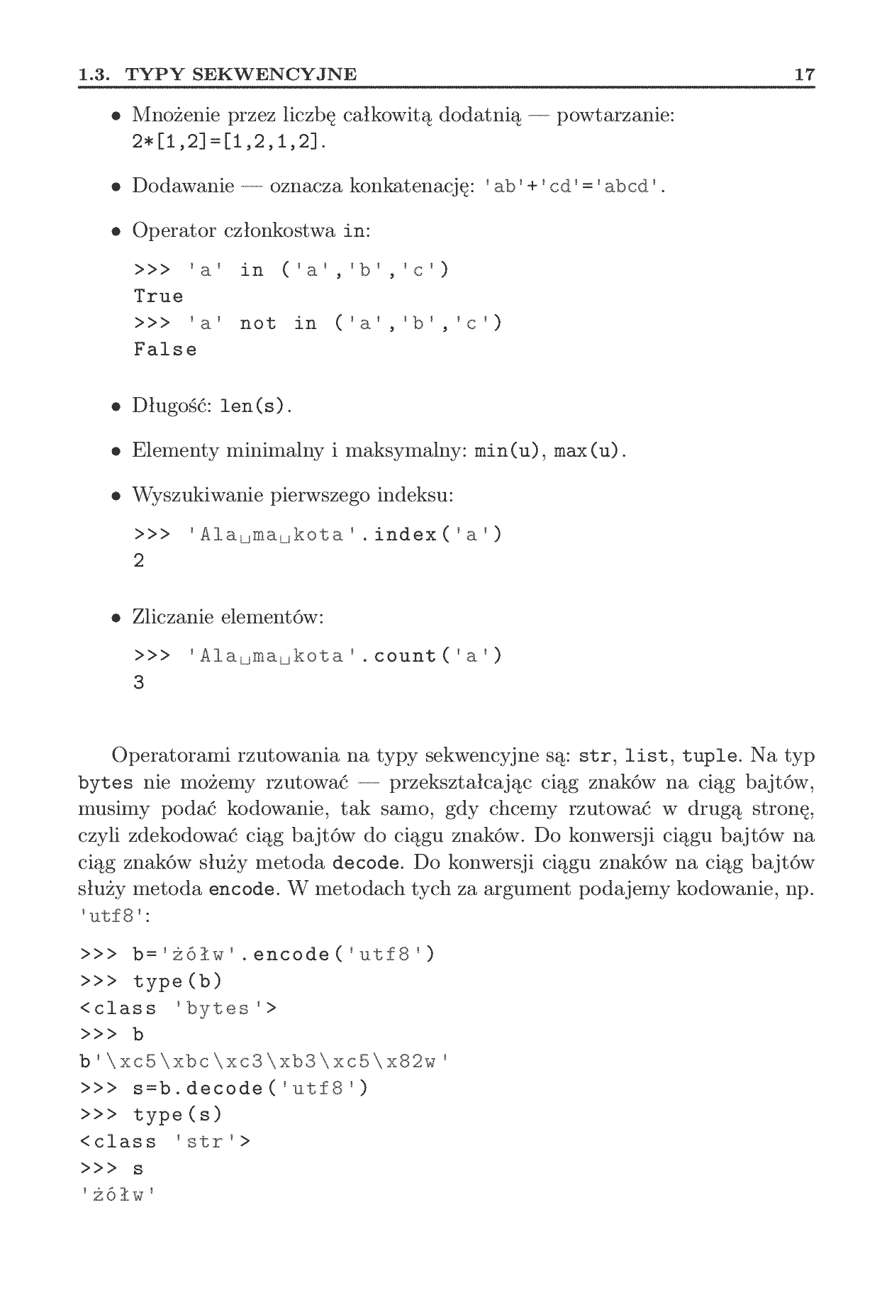 Fragment „Python. Kurs dla nauczycieli i studentów” — strona 15 z 28