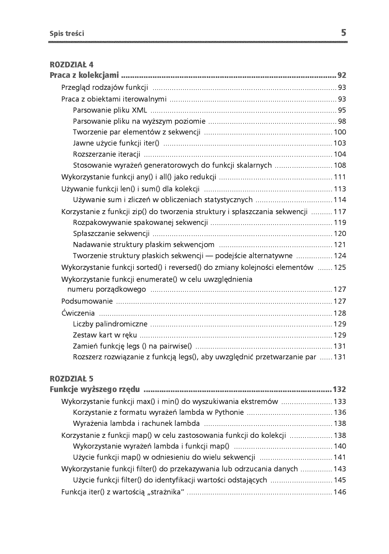 Fragment „Programowanie funkcyjne w Pythonie. Jak pisać zwięzły, wydajny i ekspresywny kod. Wydanie III” — strona 5 z 30