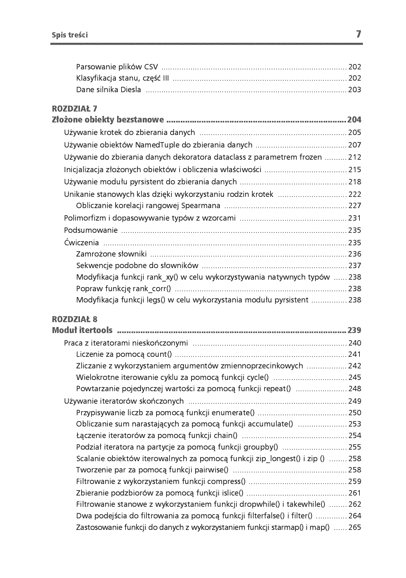 Fragment „Programowanie funkcyjne w Pythonie. Jak pisać zwięzły, wydajny i ekspresywny kod. Wydanie III” — strona 7 z 30