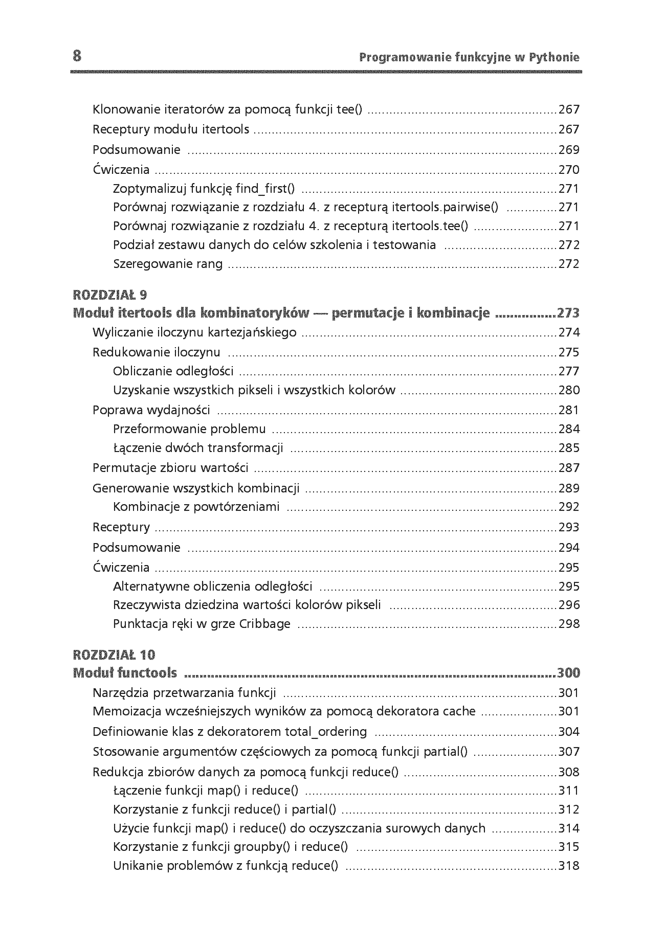 Fragment „Programowanie funkcyjne w Pythonie. Jak pisać zwięzły, wydajny i ekspresywny kod. Wydanie III” — strona 8 z 30