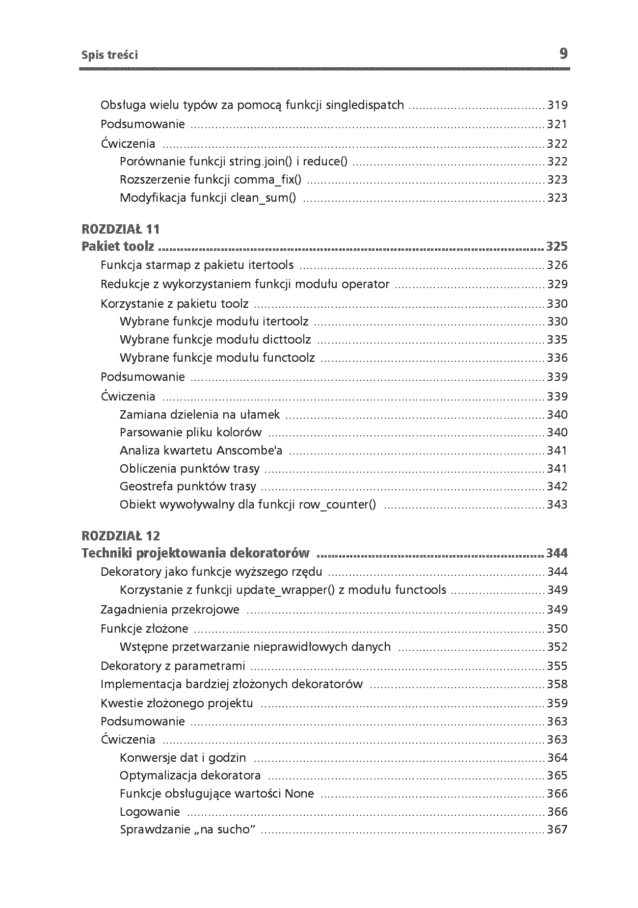 Fragment „Programowanie funkcyjne w Pythonie. Jak pisać zwięzły, wydajny i ekspresywny kod. Wydanie III” — strona 9 z 30