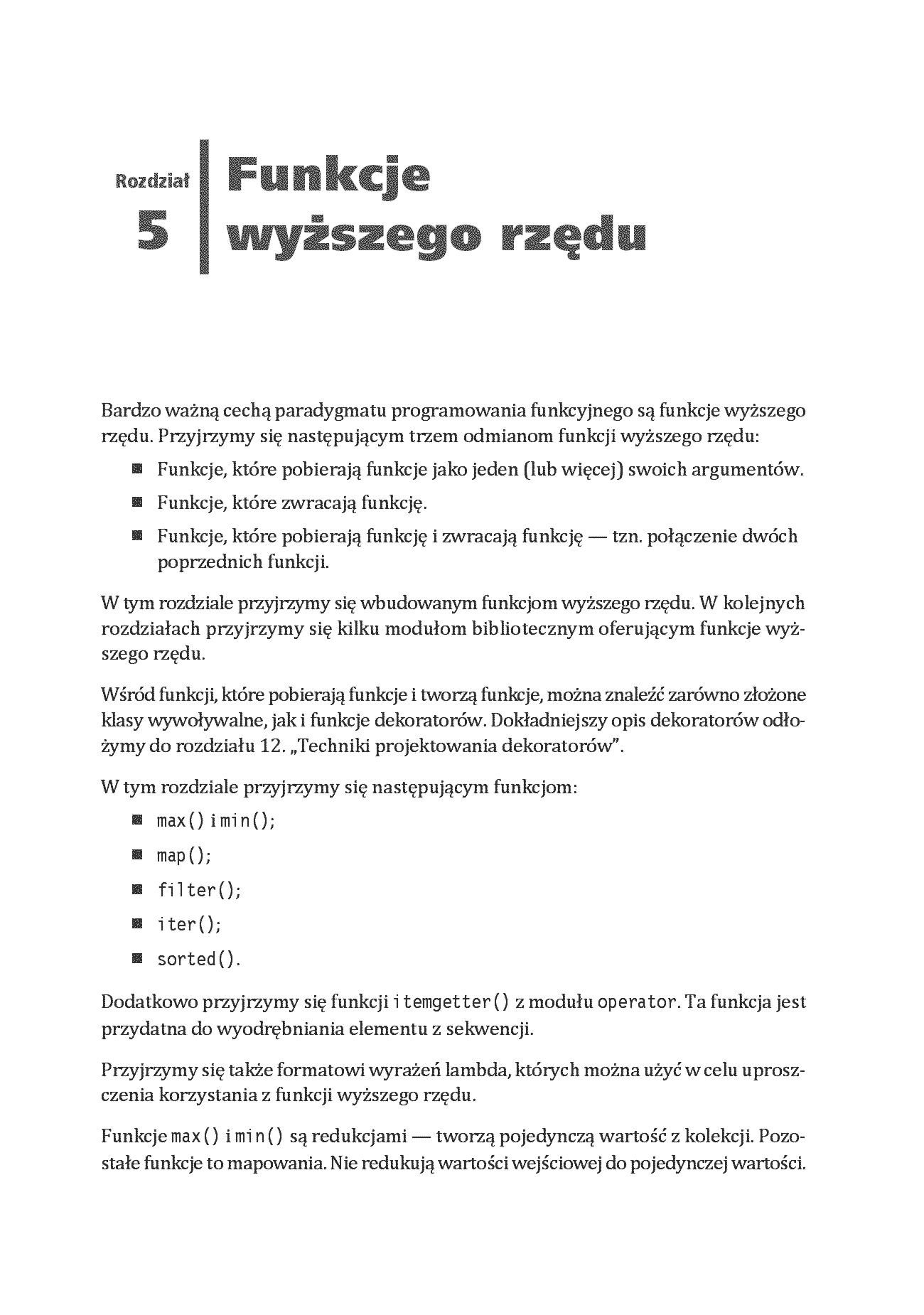 Fragment „Programowanie funkcyjne w Pythonie. Jak pisać zwięzły, wydajny i ekspresywny kod. Wydanie III” — strona 12 z 30
