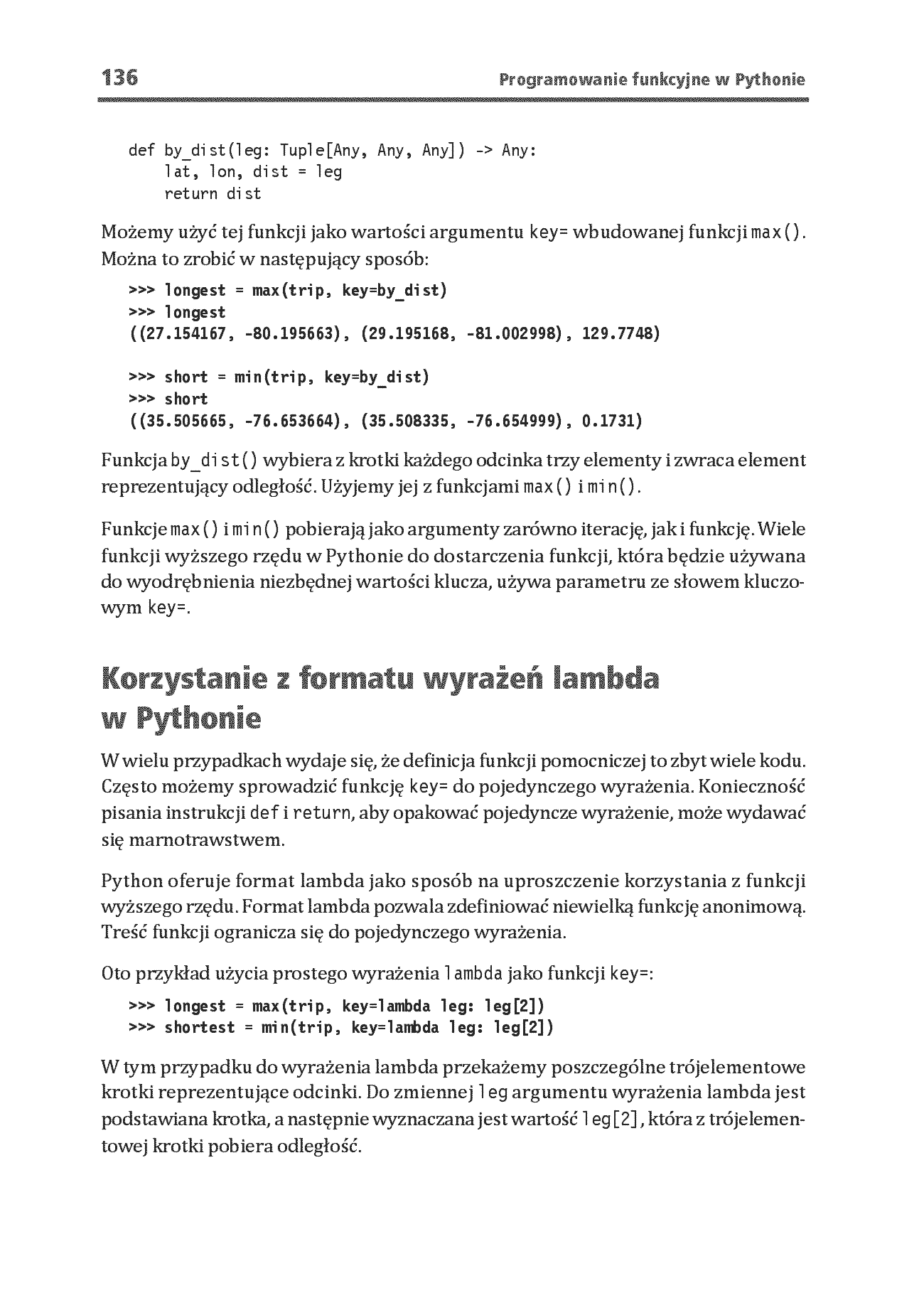 Fragment „Programowanie funkcyjne w Pythonie. Jak pisać zwięzły, wydajny i ekspresywny kod. Wydanie III” — strona 16 z 30