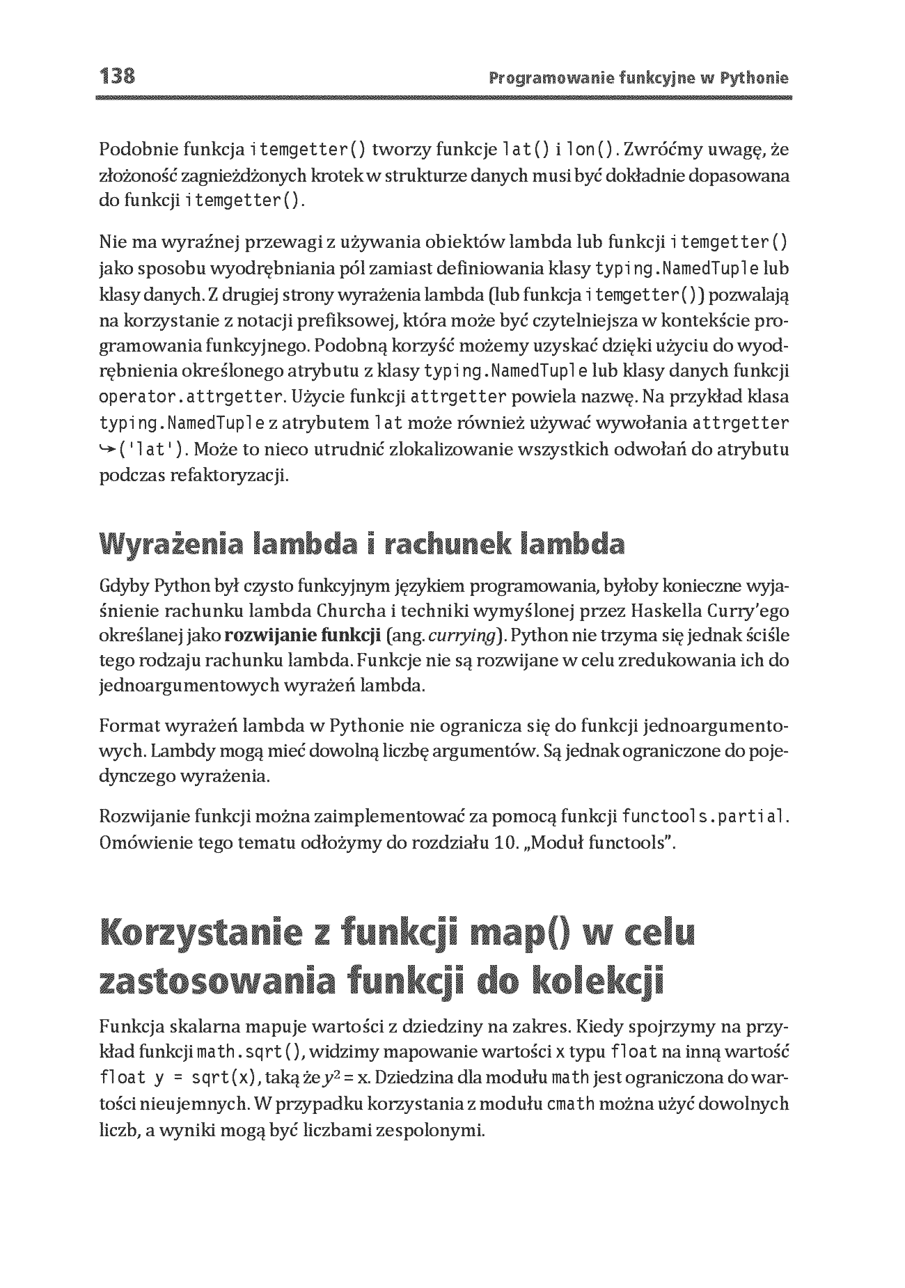 Fragment „Programowanie funkcyjne w Pythonie. Jak pisać zwięzły, wydajny i ekspresywny kod. Wydanie III” — strona 18 z 30